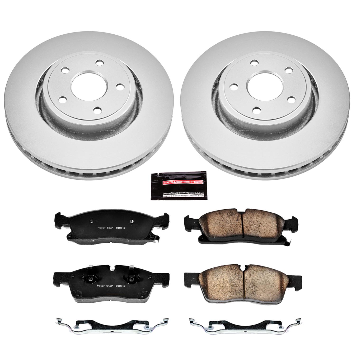 Power Stop 11-19 Dodge Durango Front & Rear Z17 Evolution Geomet Coated Brake Kit (1x psbCRK5953, 1x psbCRK5954) thumbnail 5