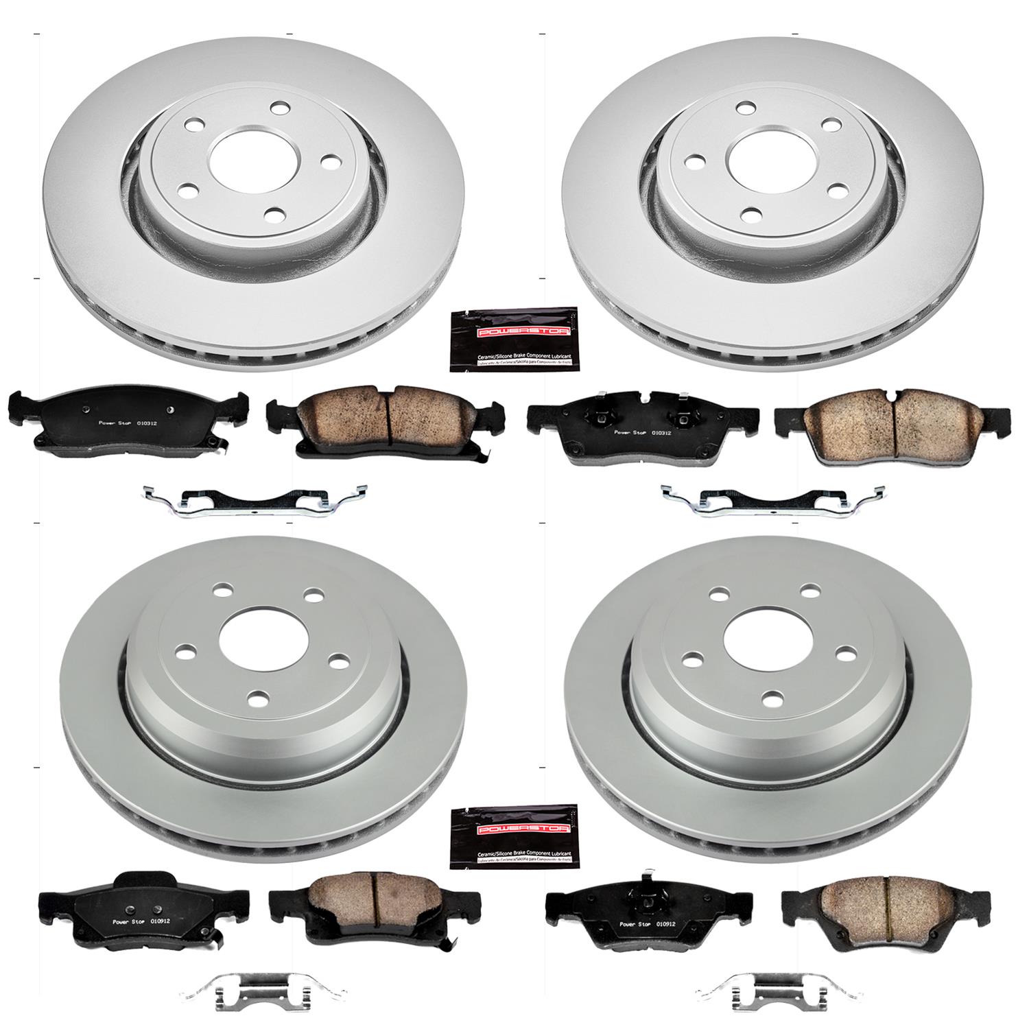 Power Stop 11-19 Dodge Durango Front & Rear Z17 Evolution Geomet Coated Brake Kit (1x psbCRK5953, 1x psbCRK5954) thumbnail 4