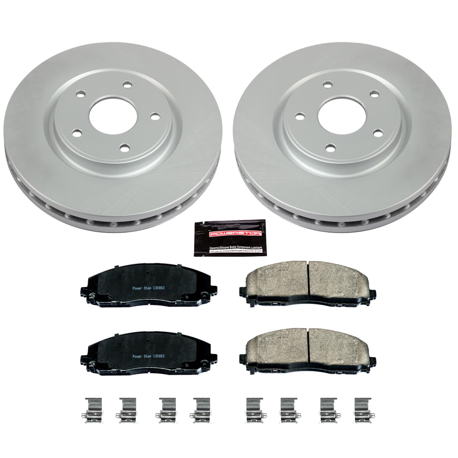 Power Stop 17-19 Chrysler Pacifica Front & Rear Z17 Evolution Geomet Coated Brake Kit (1x psbCRK7845, 1x psbCRK5959) thumbnail 7