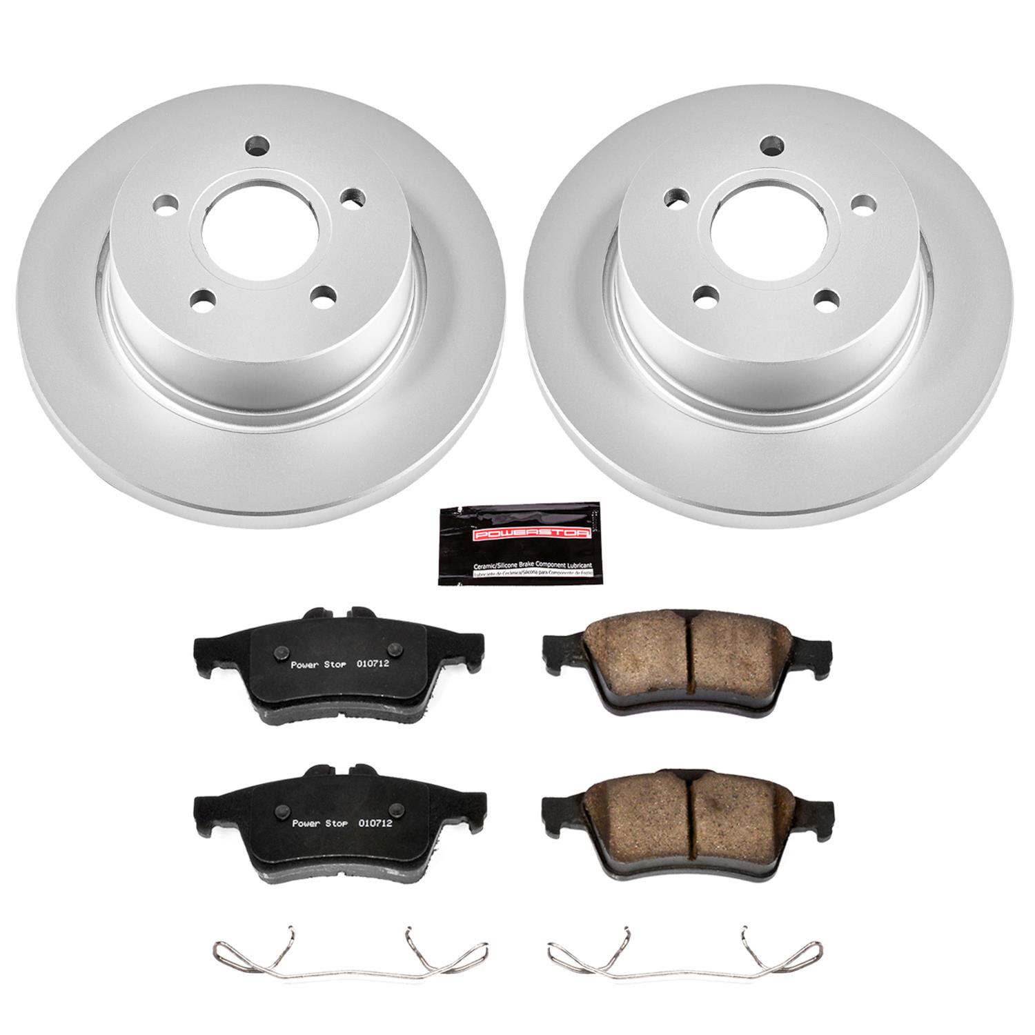 Power Stop 12-18 Ford Focus Front & Rear Z17 Evolution Geomet Coated Brake Kit (1x psbCRK5975, 1x psbCRK5976) thumbnail 8