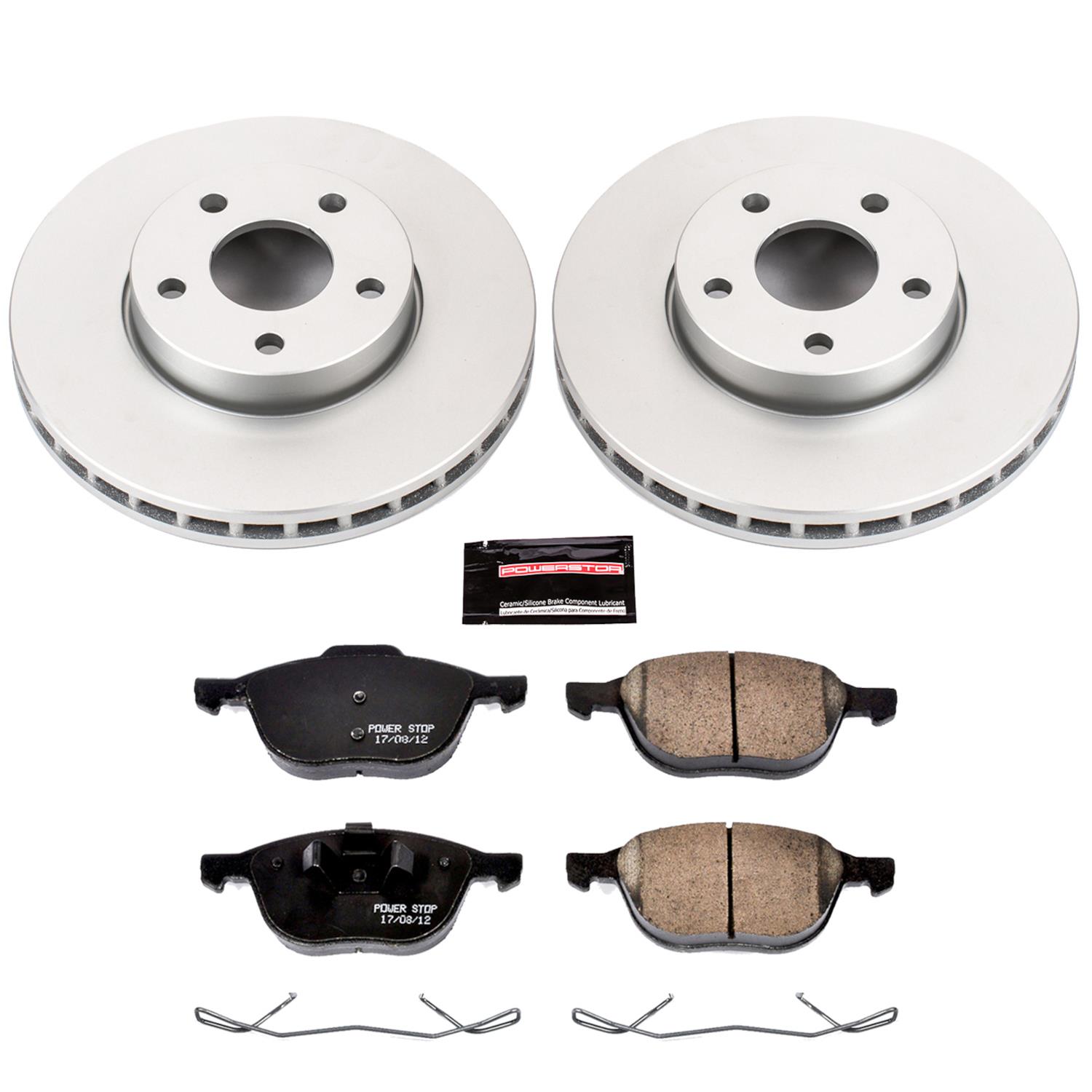 Power Stop 13-18 Ford C-Max Front & Rear Z17 Evolution Geomet Coated Brake Kit (1x psbCRK5976, 1x psbCRK6398) thumbnail 7