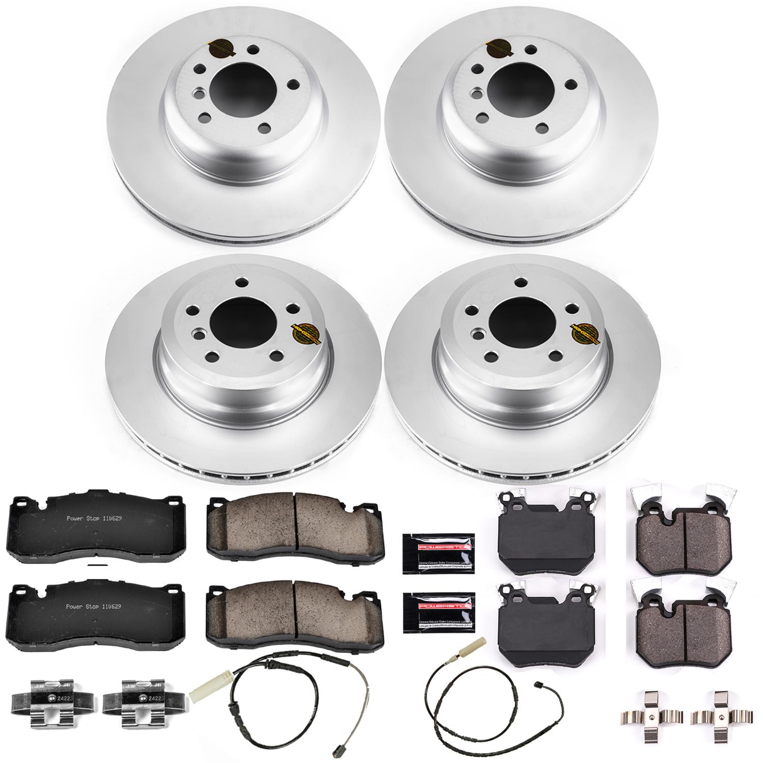 Power Stop 11-13 BMW 135i Front & Rear Z23 Evolution Sport Coated Brake Kit (1x psbCRK6004, 1x psbCRK6007) thumbnail 4