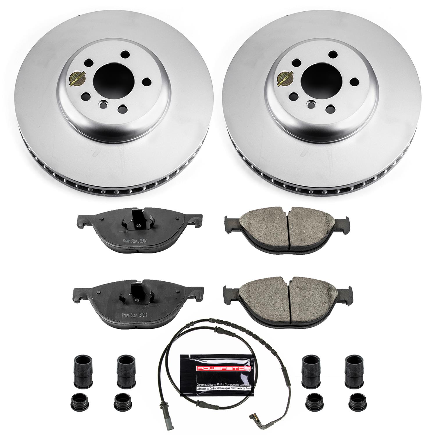 Power Stop 09-10 BMW 750i Front & Rear Z23 Evolution Sport Coated Brake Kit (1x psbCRK6012, 1x psbCRK6014) thumbnail 6