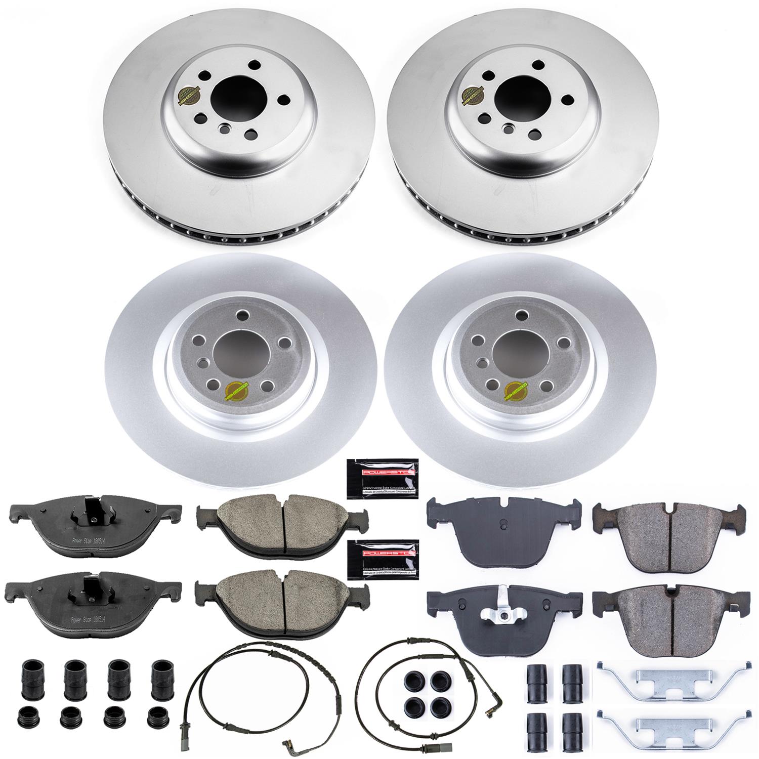 Power Stop 09-10 BMW 750i Front & Rear Z23 Evolution Sport Coated Brake Kit (1x psbCRK6012, 1x psbCRK6014) thumbnail 4