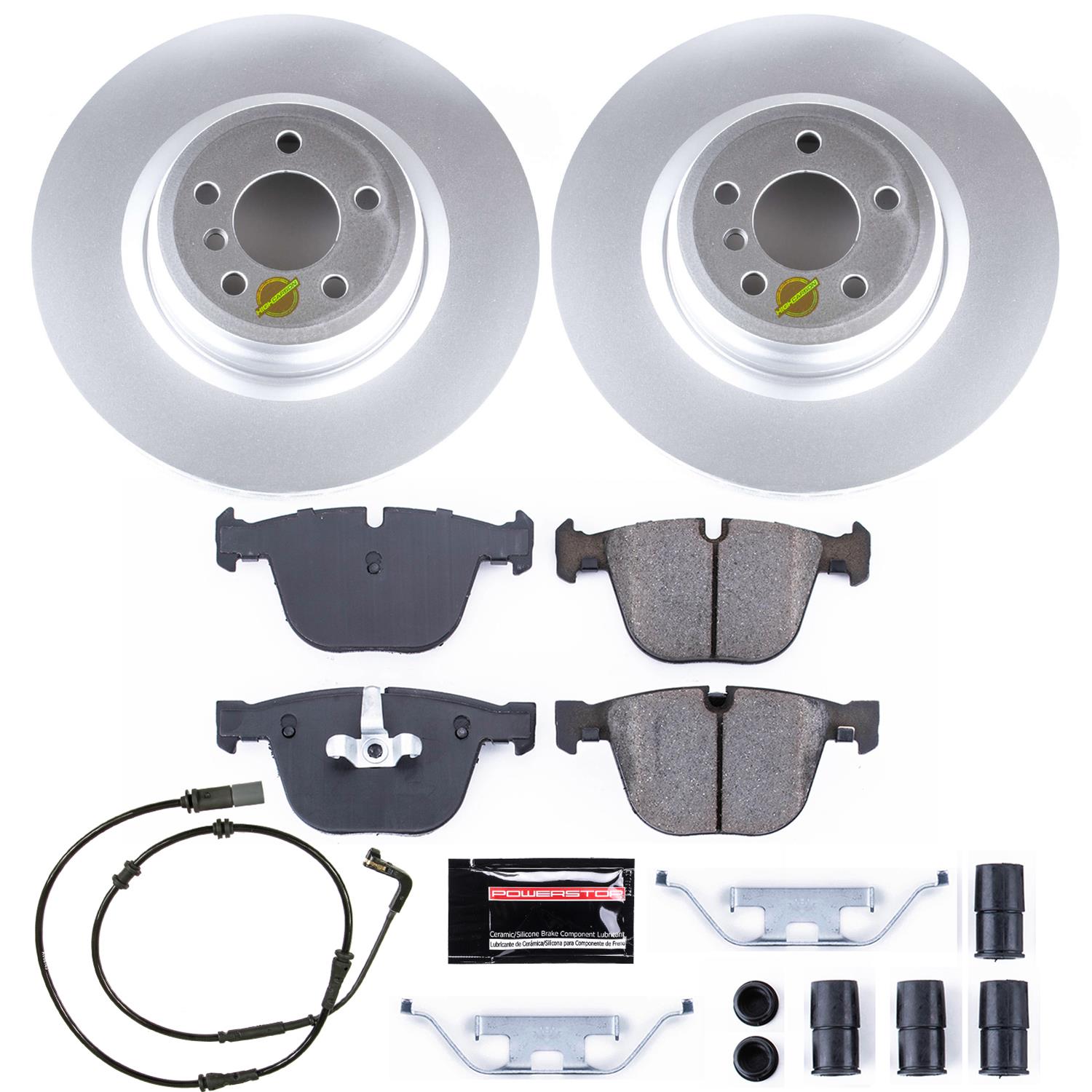 Power Stop 09-10 BMW 750i Front & Rear Z23 Evolution Sport Coated Brake Kit (1x psbCRK6012, 1x psbCRK6014) thumbnail 5