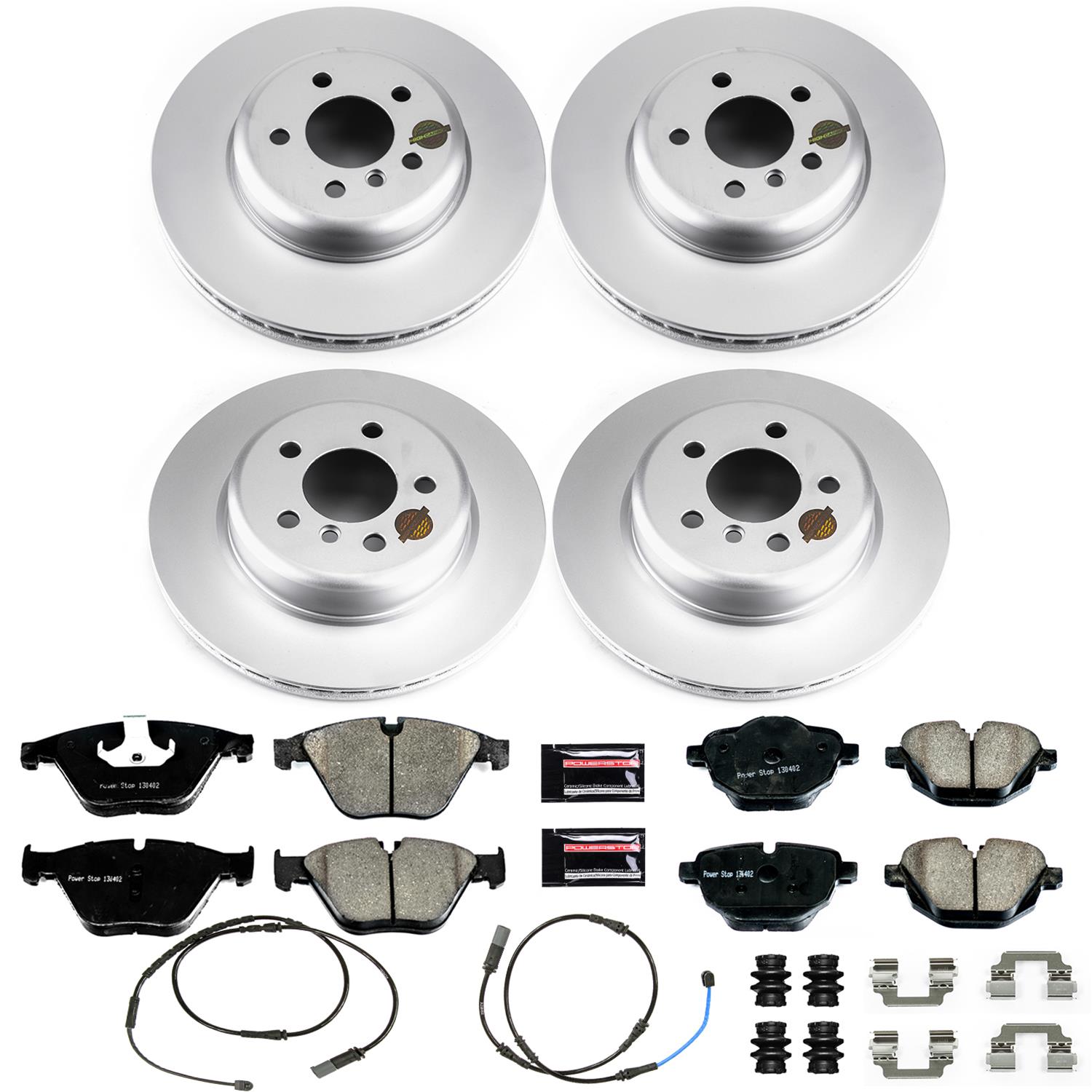 Power Stop 14-16 BMW 535d Front & Rear Z23 Evolution Sport Coated Brake Kit (1x psbCRK6034, 1x psbCRK6020) thumbnail 4