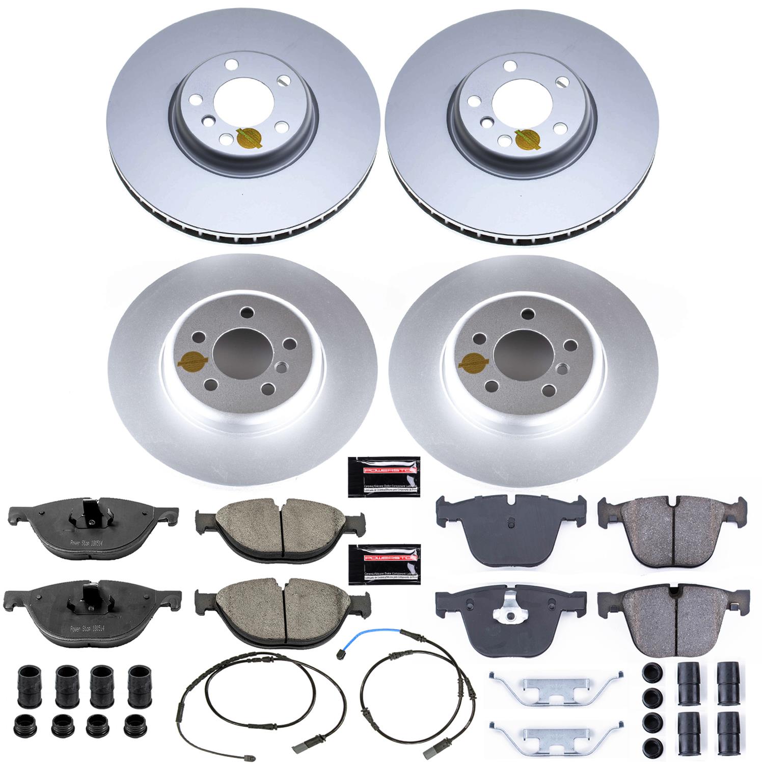 Power Stop 10-17 BMW 535i GT Front & Rear Z23 Evolution Sport Coated Brake Kit (1x psbCRK6026, 1x psbCRK6035) thumbnail 4