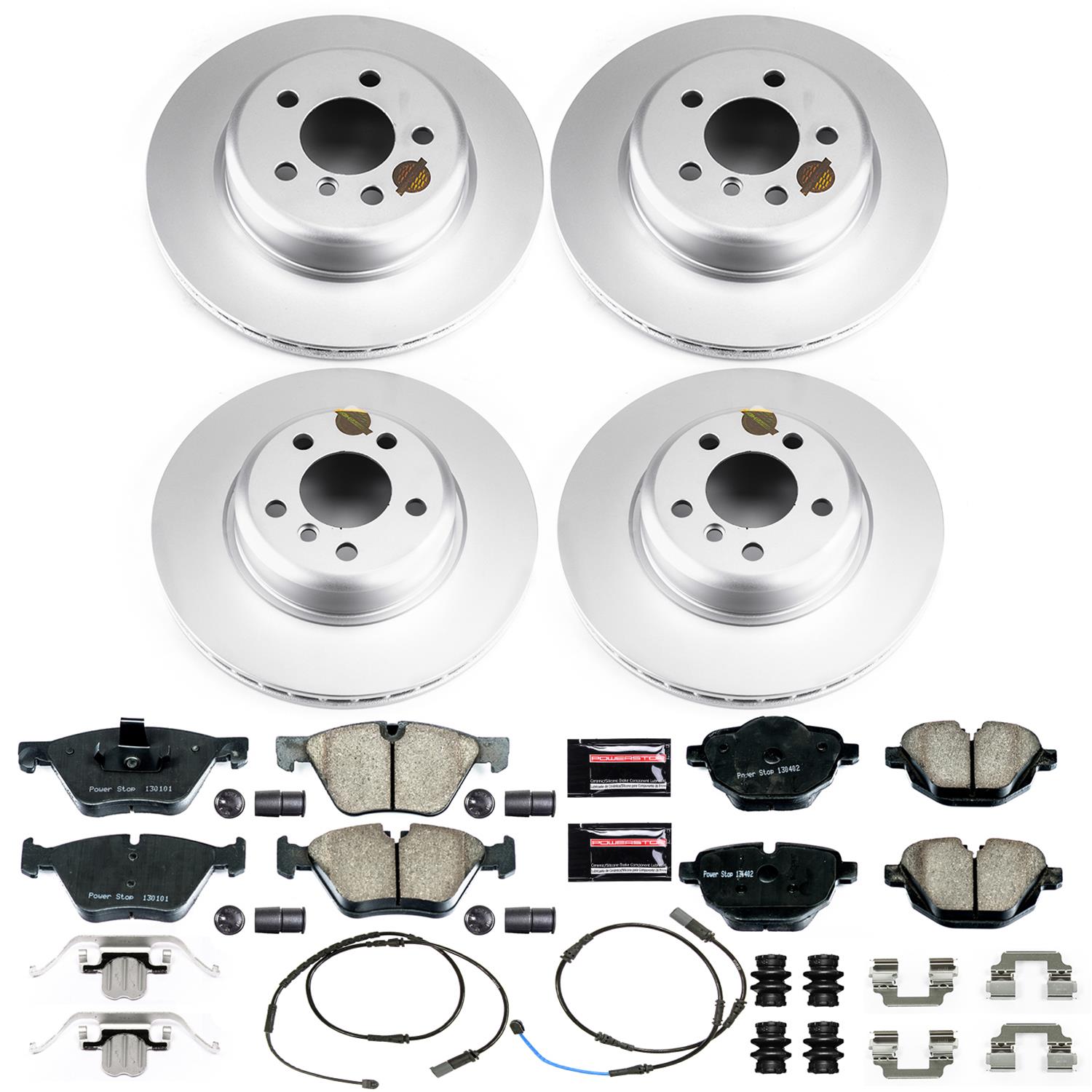 Power Stop 11-16 BMW 528i Front & Rear Z23 Evolution Sport Coated Brake Kit (1x psbCRK6032, 1x psbCRK6034) thumbnail 4
