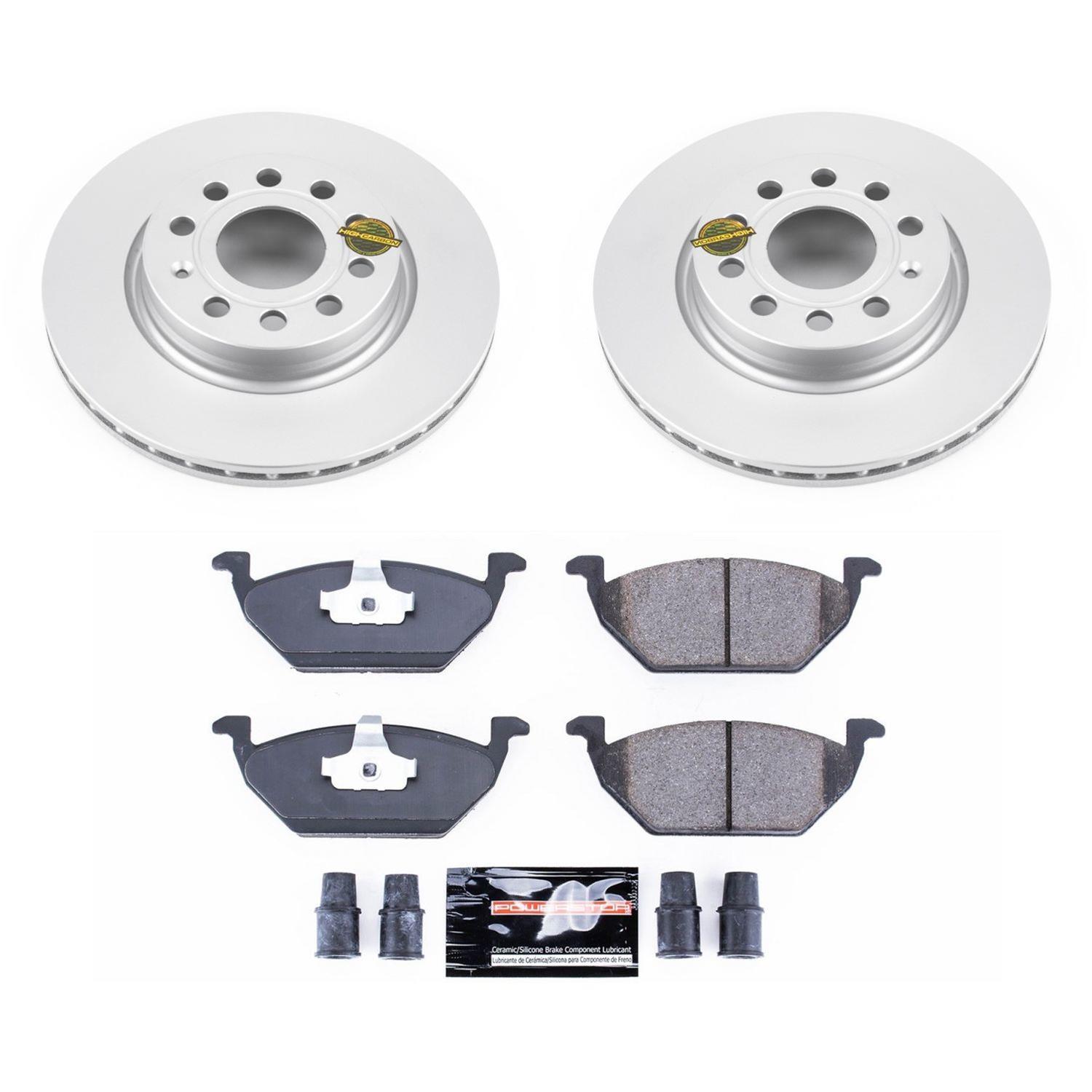 Power Stop 13-15 Volkswagen Jetta Front & Rear Z23 Evolution Sport Coated Brake Kit (1x psbCRK6041, 1x psbCRK5671) thumbnail 7