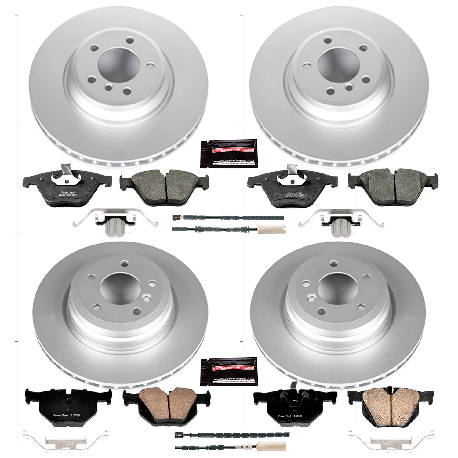 Power Stop 11-13 BMW 335i xDrive Front & Rear Z23 Evolution Sport Coated Brake Kit (1x psbCRK6058, 1x psbCRK5982) thumbnail 4