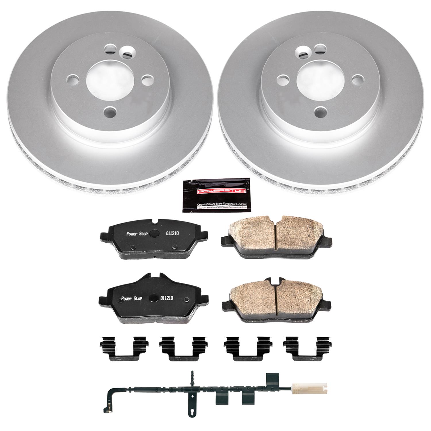 Power Stop 07-10 Mini Cooper Front & Rear Z23 Evolution Sport Coated Brake Kit (1x psbCRK6281, 1x psbCRK6066) thumbnail 6