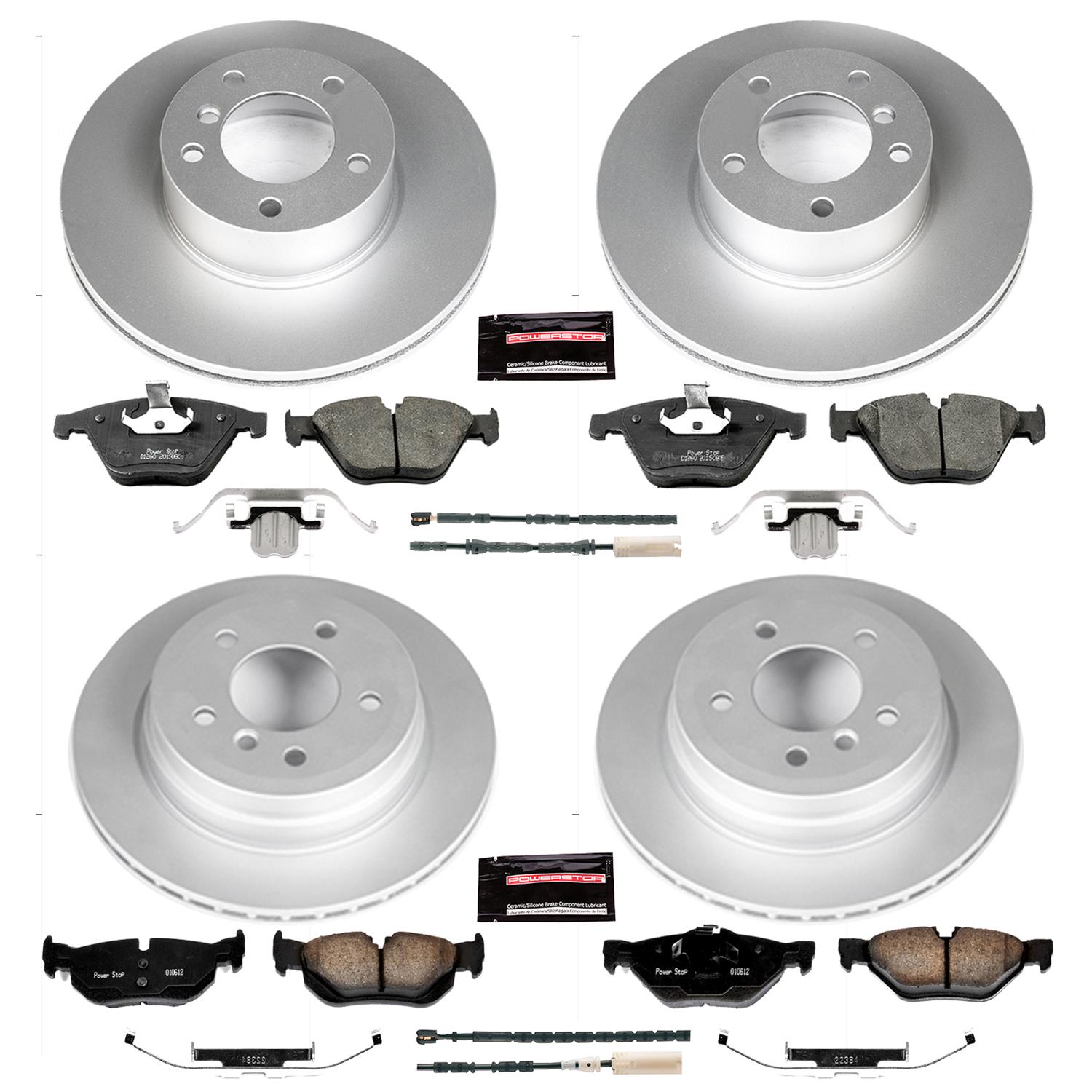 Power Stop 11-12 BMW 328i xDrive Front & Rear Z23 Evolution Sport Coated Brake Kit (1x psbCRK5980, 1x psbCRK6073) thumbnail 4