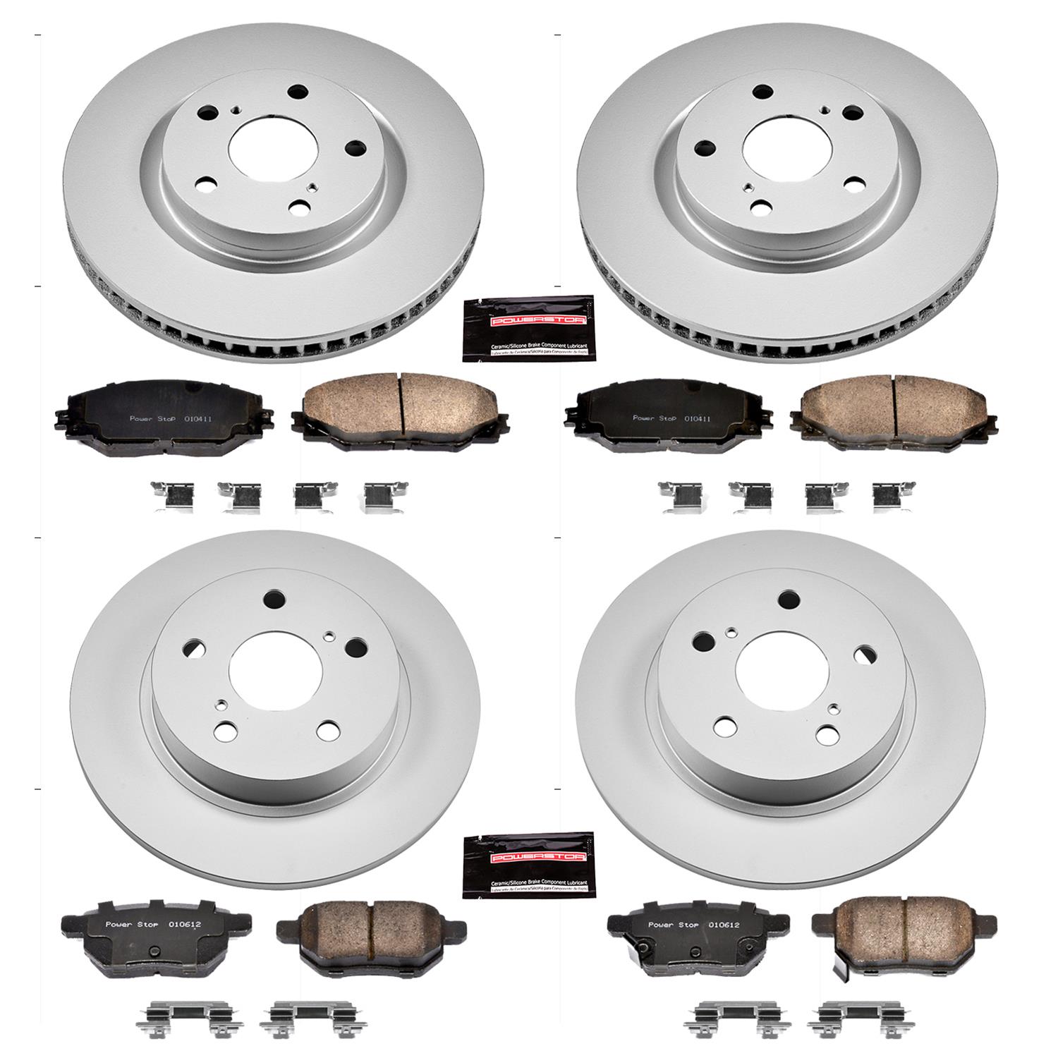 Power Stop 11-16 Scion tC Front & Rear Z17 Evolution Geomet Coated Brake Kit (1x psbCRK6097, 1x psbCRK3054) thumbnail 4
