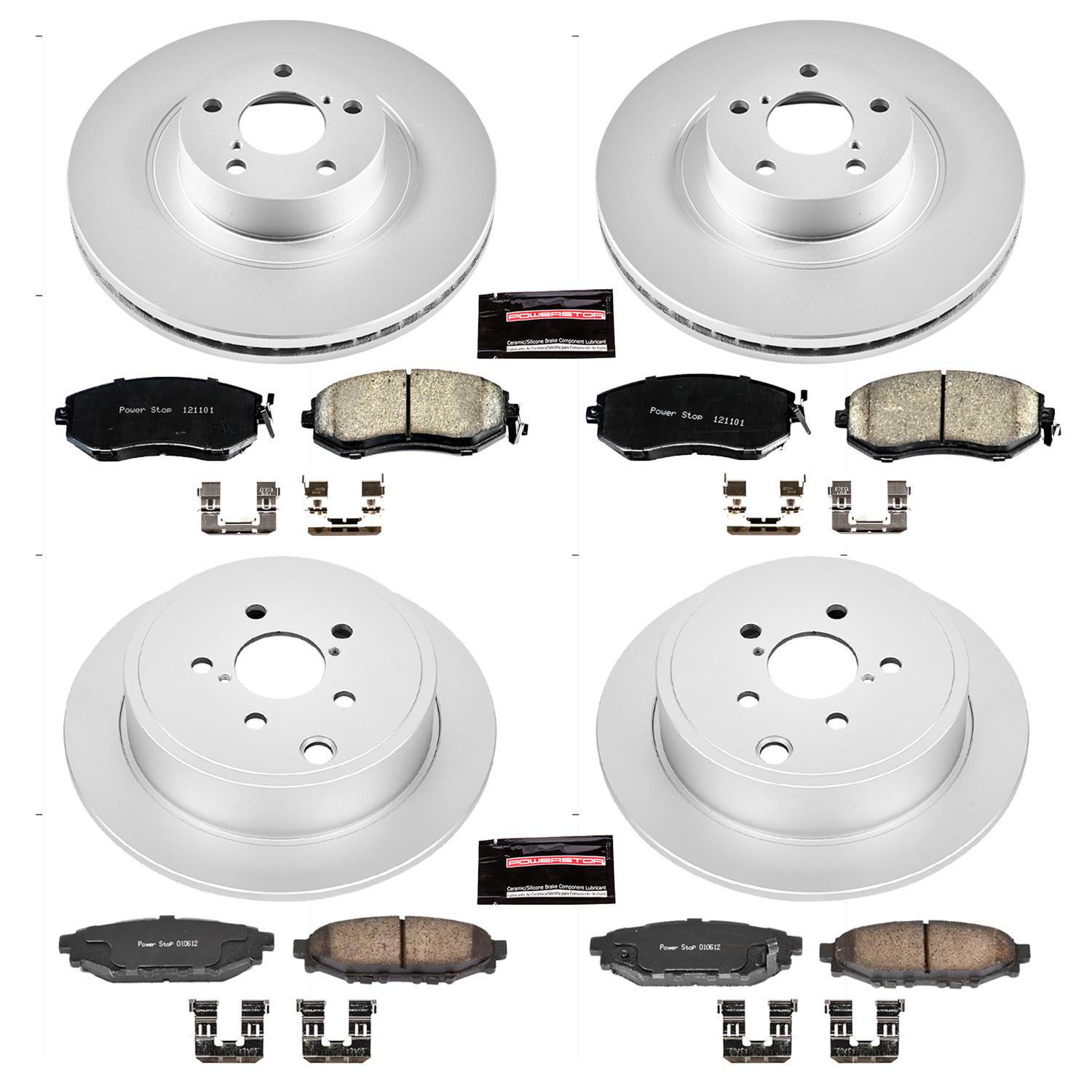 Power Stop 10-13 Subaru Forester Front & Rear Z17 Evolution Geomet Coated Brake Kit (1x psbCRK6082, 1x psbCRK4631) thumbnail 4