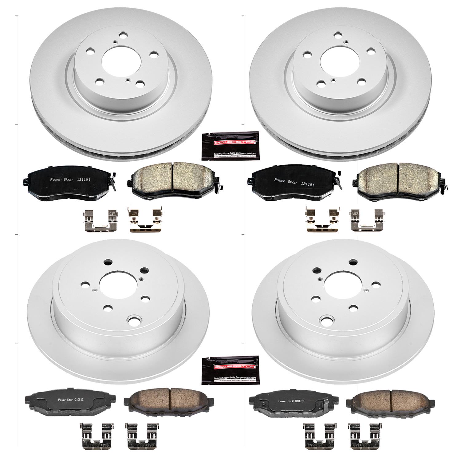 Power Stop 13-16 Subaru BRZ Front & Rear Z17 Evolution Geomet Coated Brake Kit (1x psbCRK6111, 1x psbCRK4631) thumbnail 4