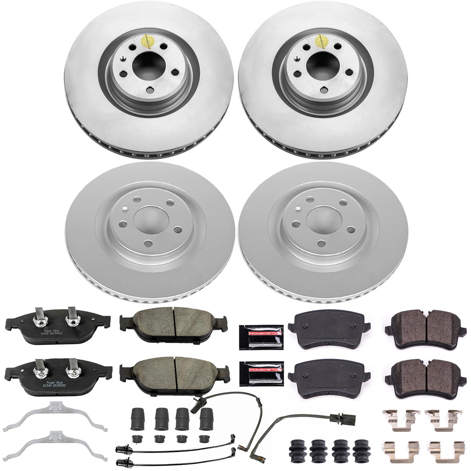 Power Stop 12-16 Audi A6 Quattro Front & Rear Z23 Evolution Sport Coated Brake Kit (1x psbCRK6129, 1x psbCRK6139) thumbnail 2