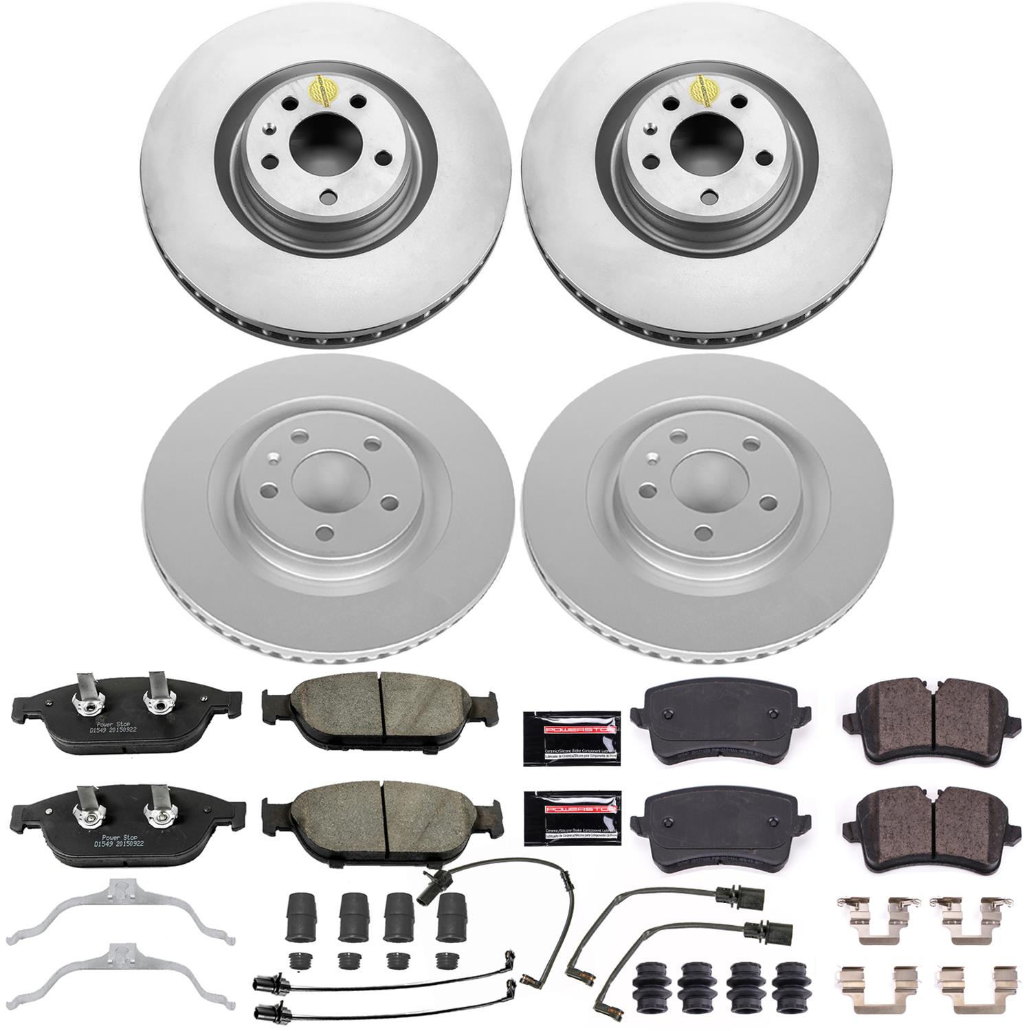 Power Stop 2012 Audi A7 Quattro Front & Rear Z23 Evolution Sport Coated Brake Kit (1x psbCRK6129, 1x psbCRK6001) thumbnail 5
