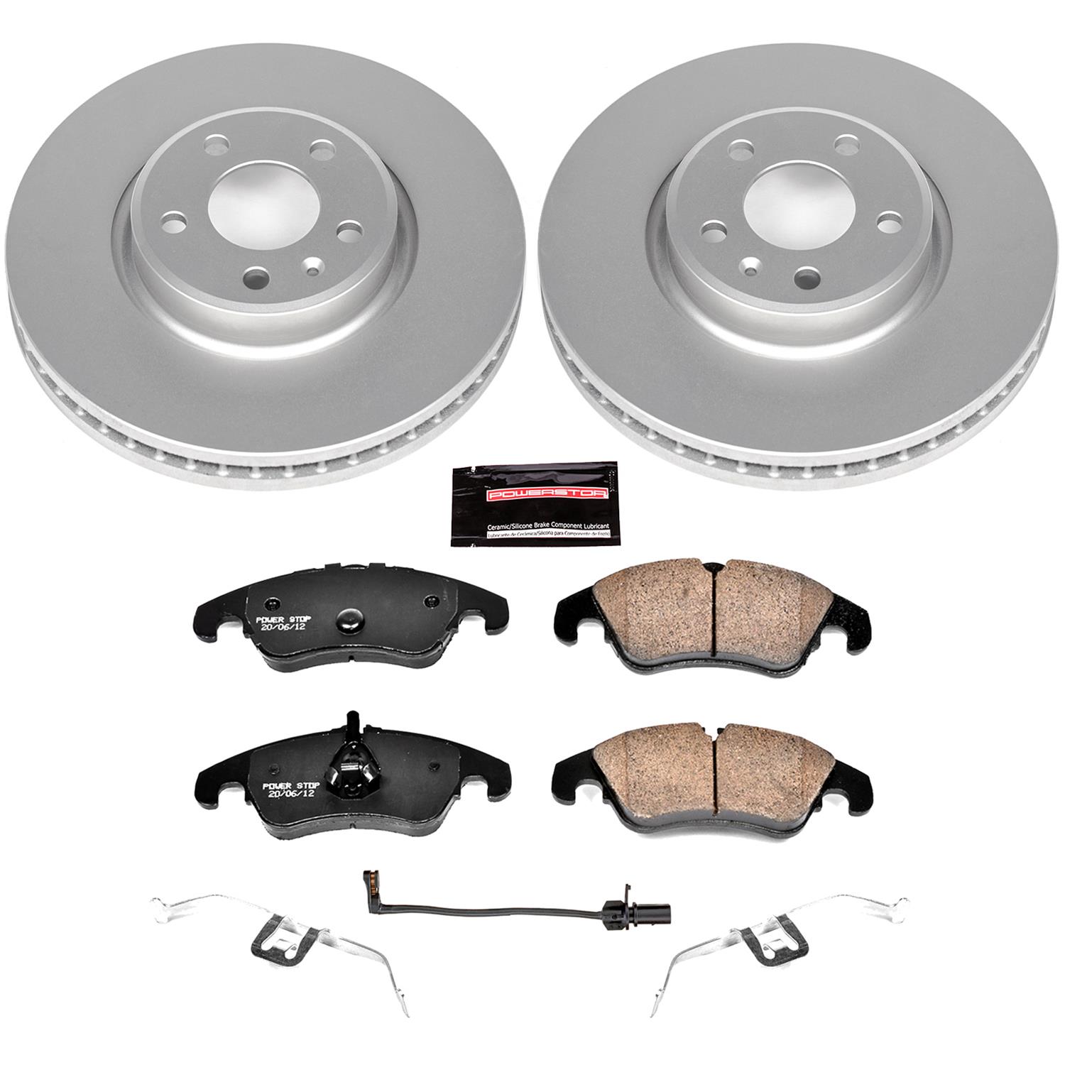 Power Stop 12-16 Audi A4 Front & Rear Z23 Evolution Sport Coated Brake Kit (1x psbCRK6133, 1x psbCRK4745) thumbnail 3