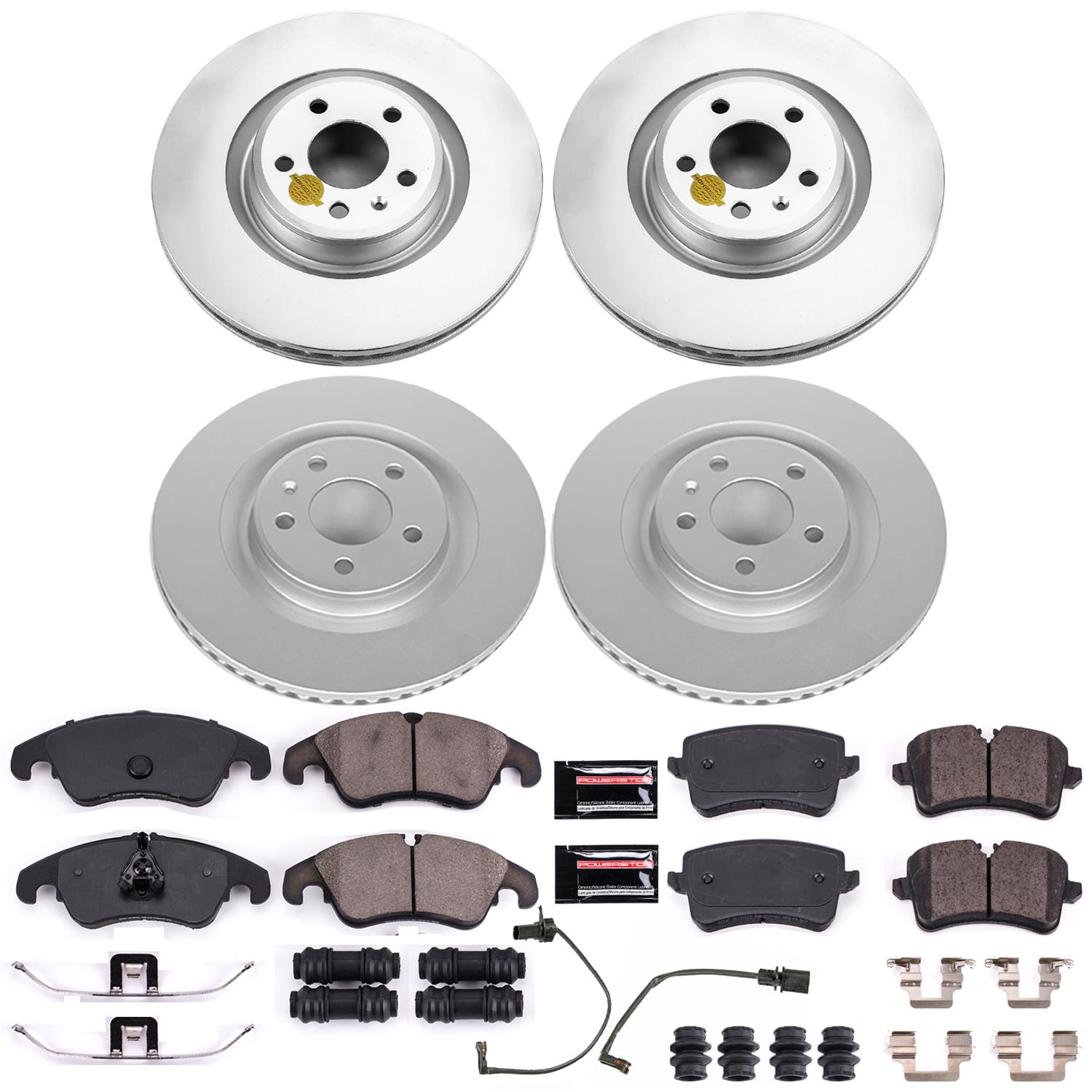 Power Stop 14-18 Audi A6 Front & Rear Z23 Evolution Sport Coated Brake Kit (1x psbCRK6140, 1x psbCRK6139) thumbnail 5