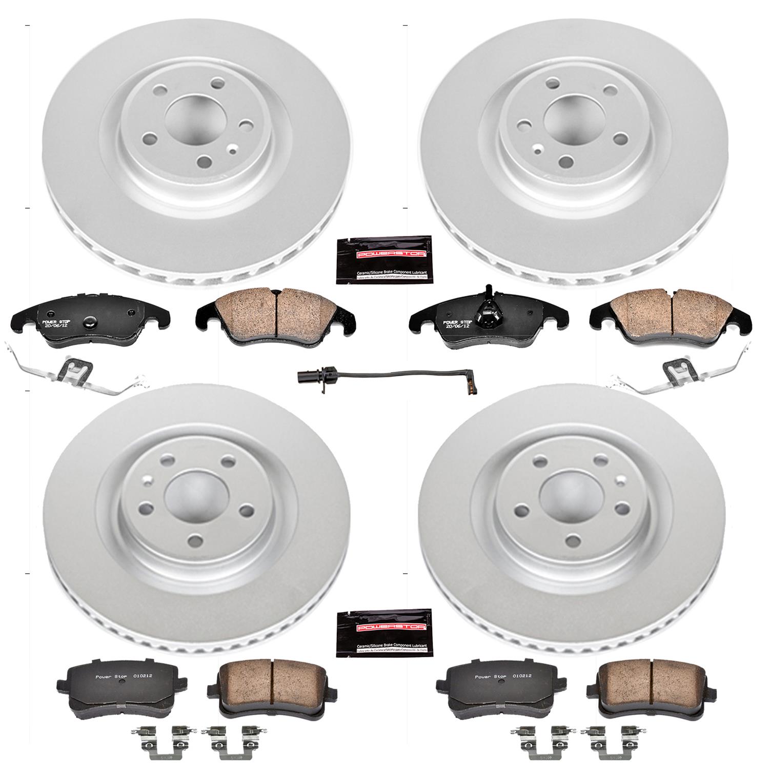 Power Stop 2011 Audi S4 Front & Rear Z23 Evolution Sport Coated Brake Kit (1x psbCRK6154, 1x psbCRK5678) thumbnail 4