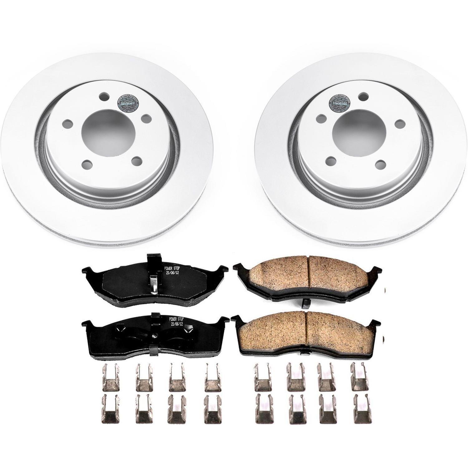 Power Stop 00-04 Chrysler Concorde Front & Rear Z17 Evolution Geomet Coated Brake Kit (1x psbCRK6179, 1x psbCRK6263) thumbnail 6