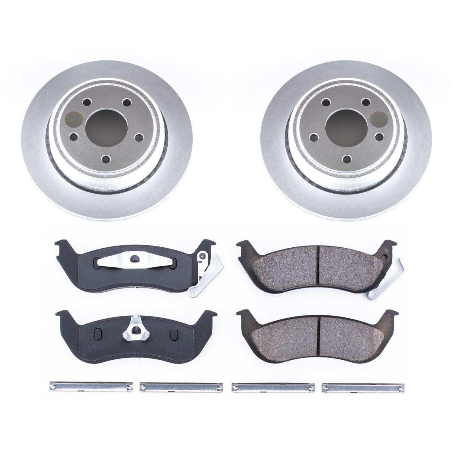Power Stop 10-11 Ford Ranger Front & Rear Z17 Evolution Geomet Coated Brake Kit (1x psbCRK7004, 1x psbCRK6181) thumbnail 6