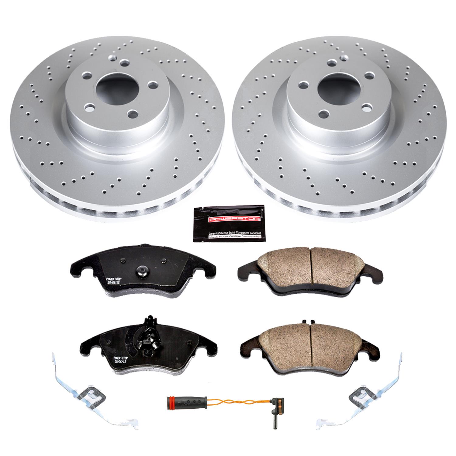 Power Stop 12-15 Mercedes-Benz C250 Front & Rear Z23 Evolution Sport Coated Brake Kit (1x psbCRK5626, 1x psbCRK6207) thumbnail 5