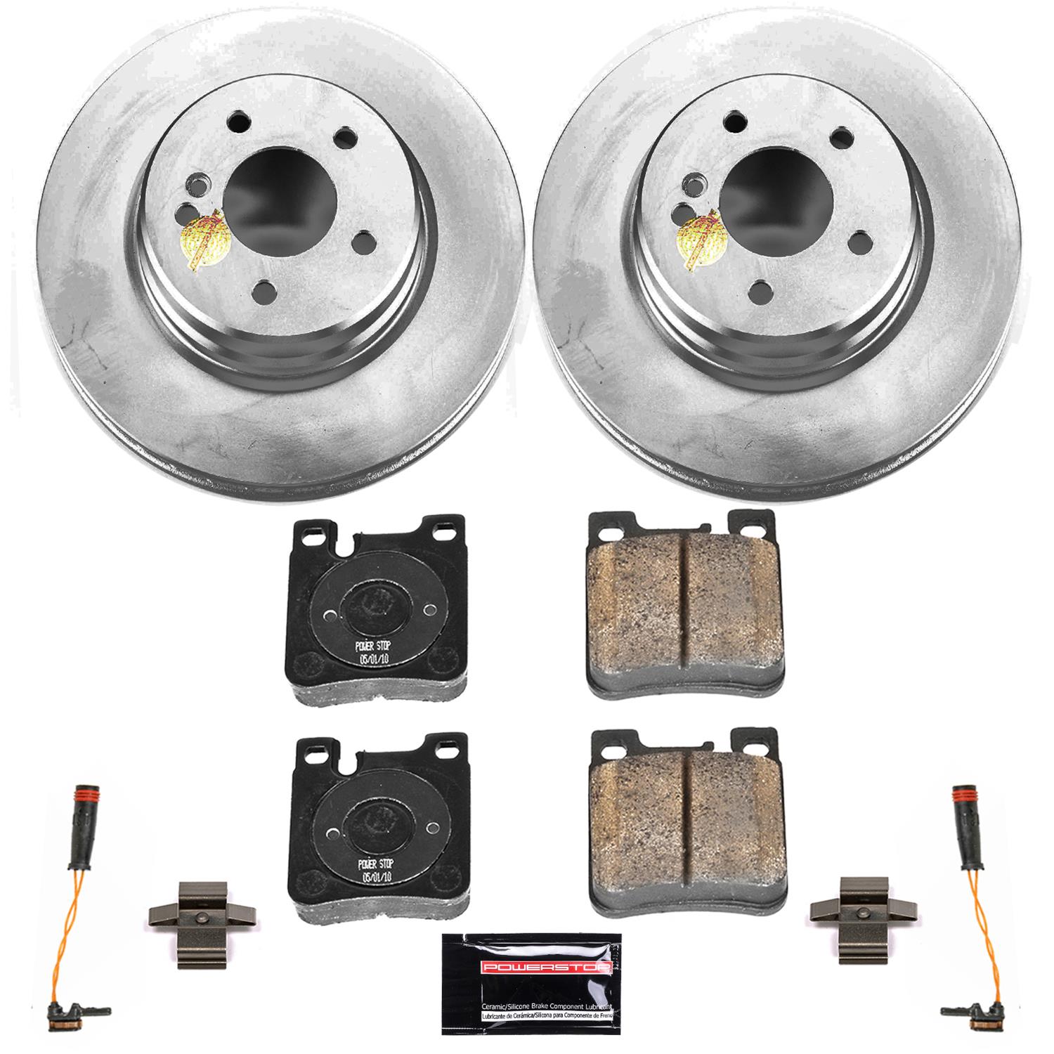 Power Stop 02-04 Mercedes-Benz C32 AMG Front & Rear Z23 Evolution Sport Coated Brake Kit (1x psbCRK6205, 1x psbCRK6226) thumbnail 5