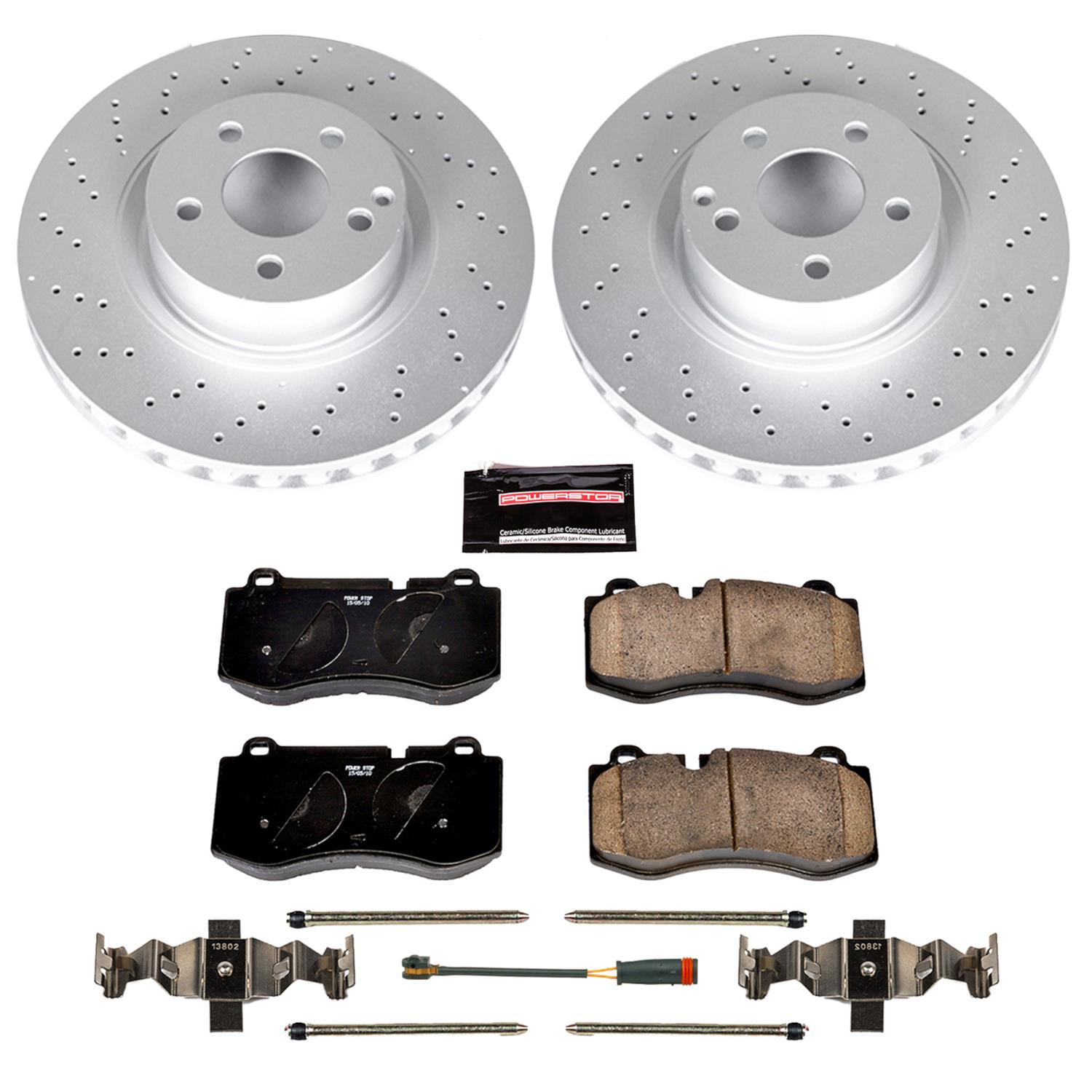 Power Stop 10-13 Mercedes-Benz S400 Front & Rear Z23 Evolution Sport Coated Brake Kit (1x psbCRK6231, 1x psbCRK6566) thumbnail 3