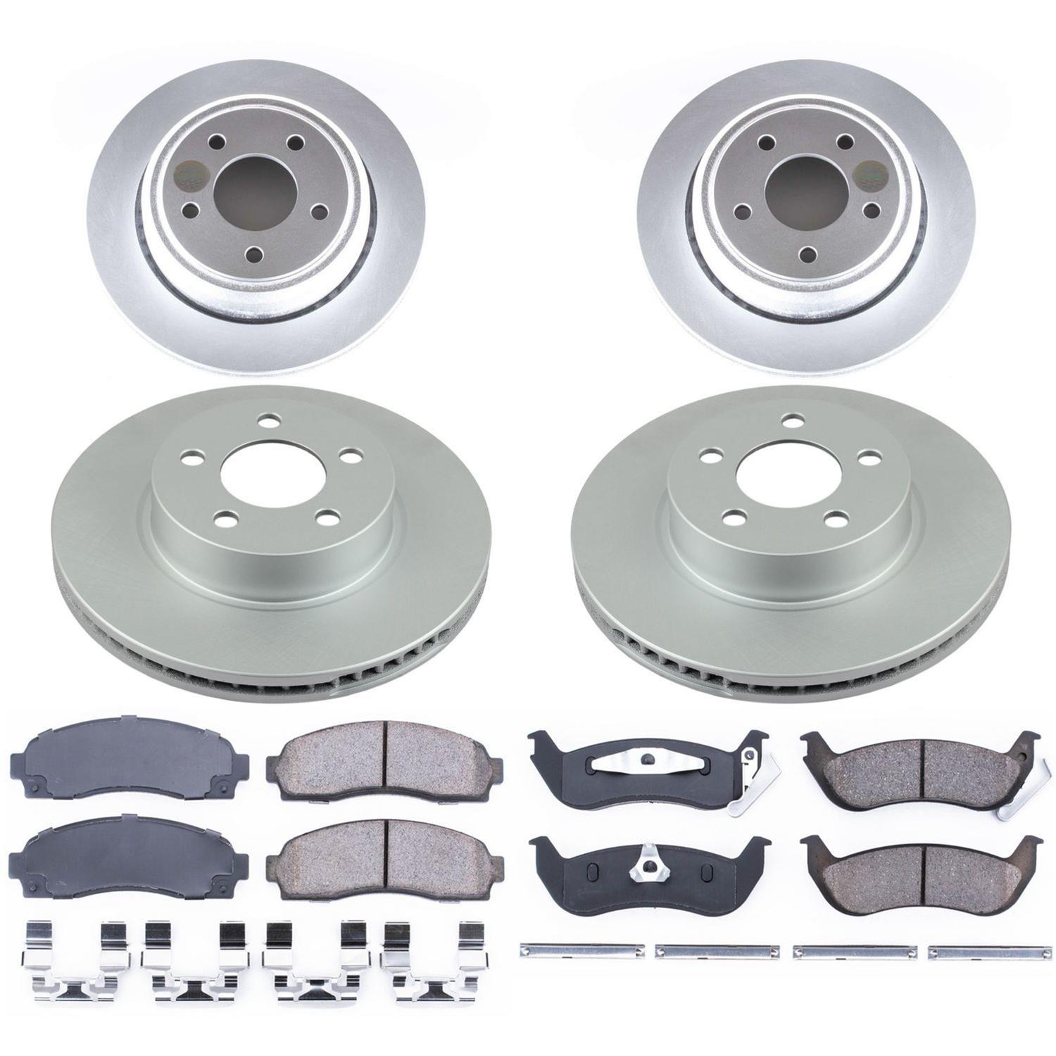 Power Stop 10-11 Ford Ranger Front & Rear Z17 Evolution Geomet Coated Brake Kit (1x psbCRK1923, 1x psbCRK6181) thumbnail 4
