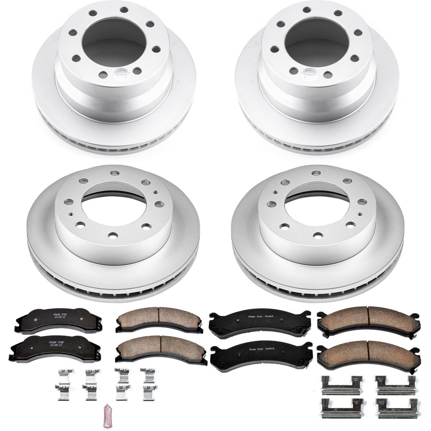 Power Stop 09-19 Chevrolet Express 3500 Front & Rear Z17 Evolution Geomet Coated Brake Kit (1x psbCRK2071, 2x psbAR82151EVC, 1x psb17-1411) thumbnail 8
