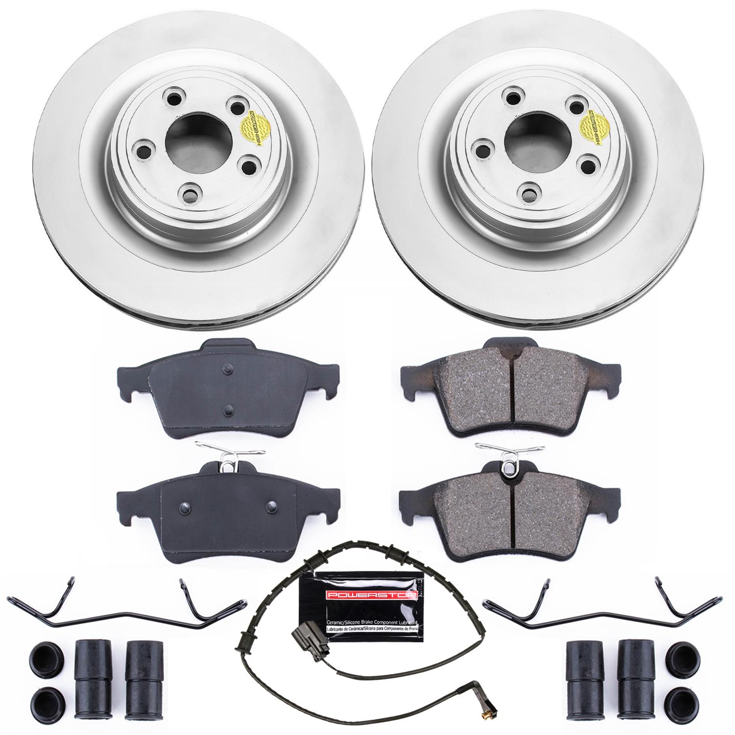 Power Stop 10-15 Jaguar XF Front & Rear Z23 Evolution Sport Coated Brake Kit (1x psbCRK6282, 1x psbCRK6279) thumbnail 6