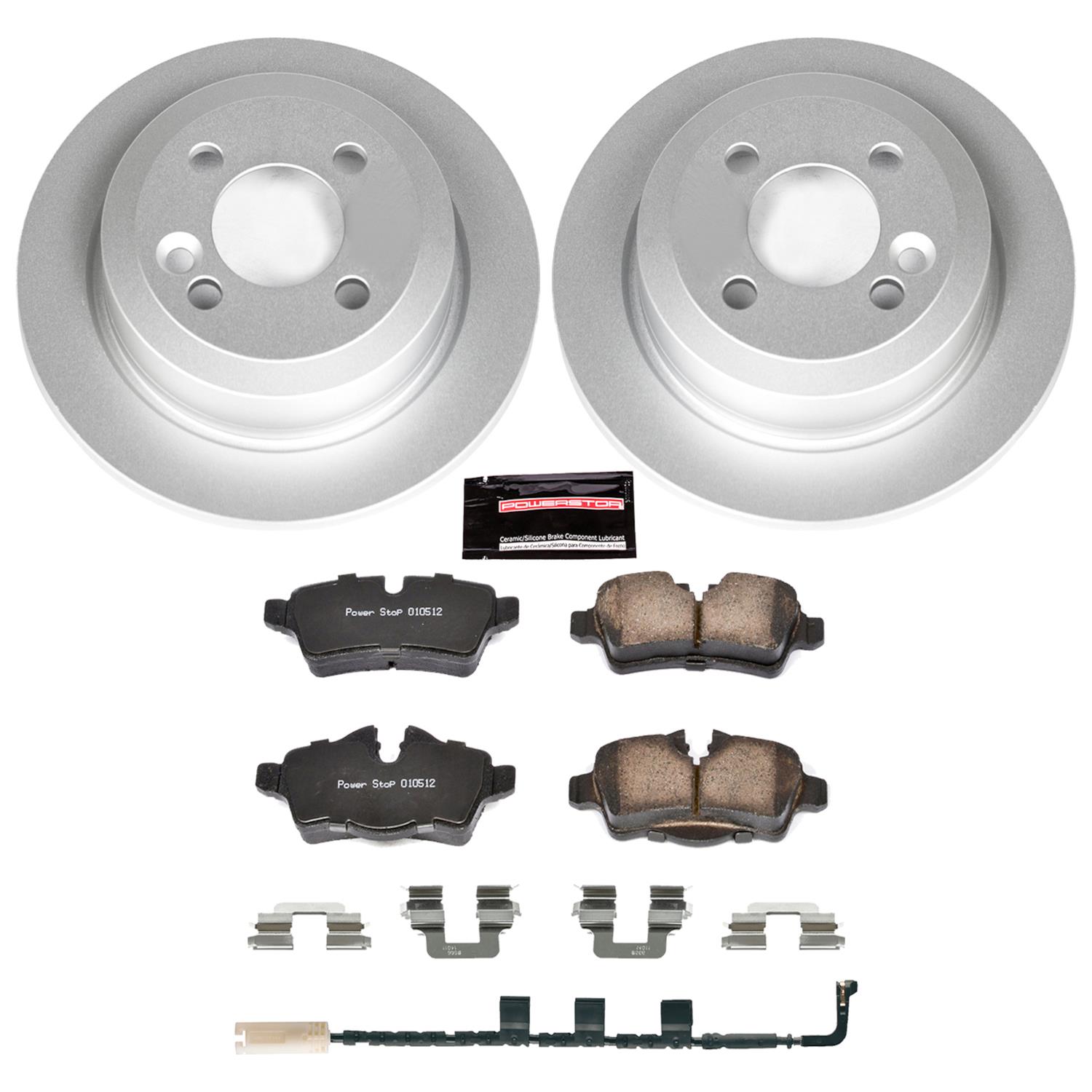 Power Stop 07-10 Mini Cooper Front & Rear Z23 Evolution Sport Coated Brake Kit (1x psbCRK6281, 1x psbCRK6068) thumbnail 5