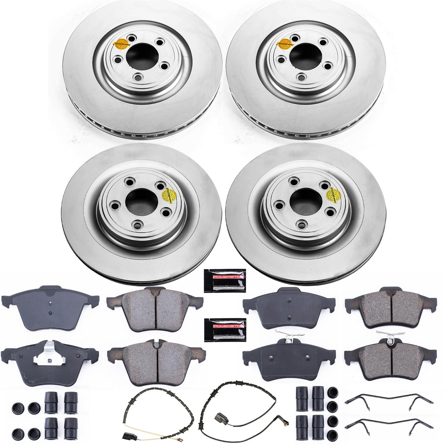 Power Stop 10-15 Jaguar XF Front & Rear Z23 Evolution Sport Coated Brake Kit (1x psbCRK6282, 1x psbCRK6279) thumbnail 4