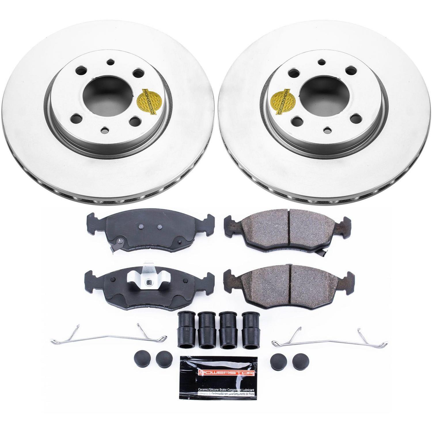 Power Stop 12-18 Fiat 500 Front & Rear Z23 Evolution Sport Coated Brake Kit (1x psbCRK6290, 1x psbCRK6292) thumbnail 6