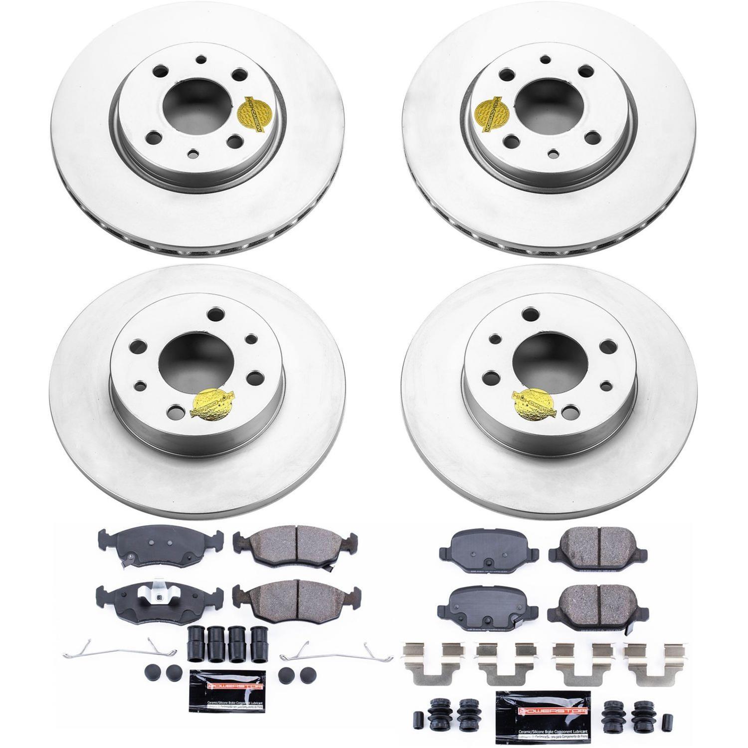 Power Stop 12-18 Fiat 500 Front & Rear Z23 Evolution Sport Coated Brake Kit (1x psbCRK6290, 1x psbCRK6292) thumbnail 4