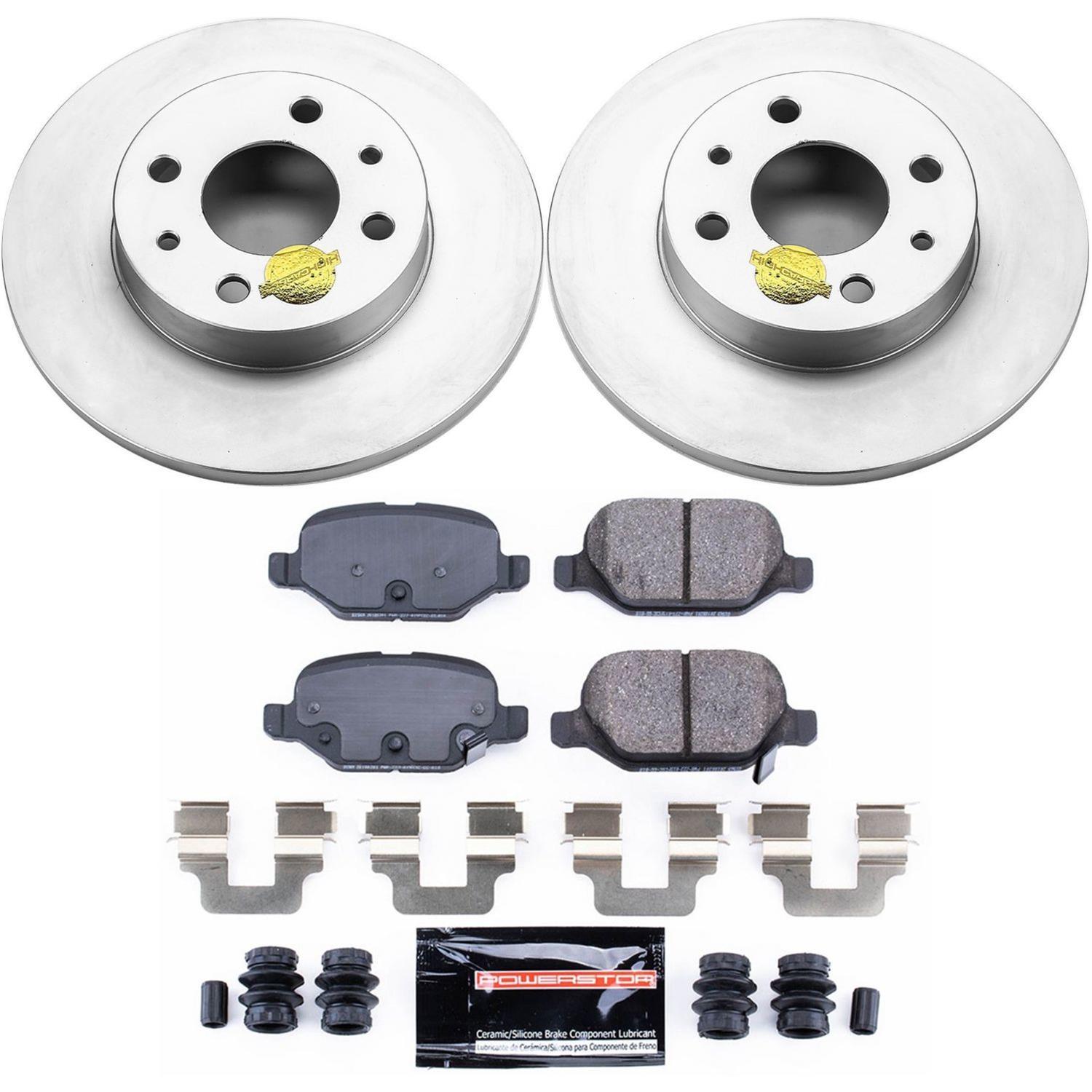 Power Stop 12-18 Fiat 500 Front & Rear Z23 Evolution Sport Coated Brake Kit (1x psbCRK6290, 1x psbCRK6292) thumbnail 5