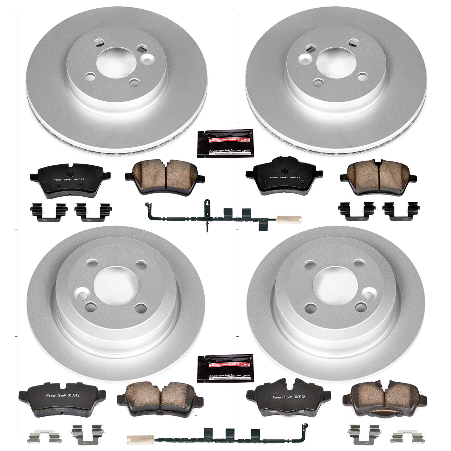 Power Stop 07-10 Mini Cooper Front & Rear Z23 Evolution Sport Coated Brake Kit (1x psbCRK6281, 1x psbCRK6068) thumbnail 4