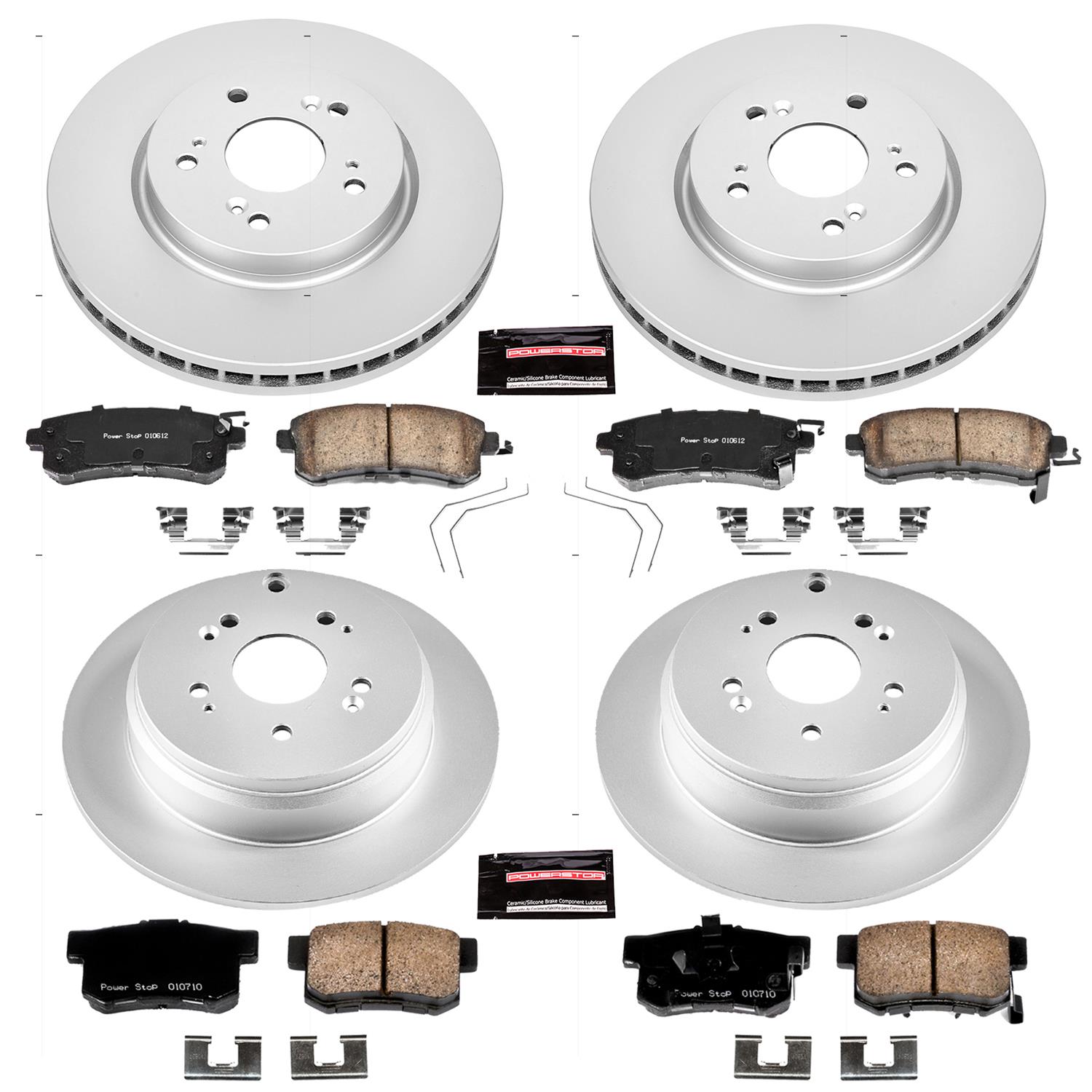 Power Stop 12-16 Honda CR-V Front & Rear Z17 Evolution Geomet Coated Brake Kit (1x psbCRK206, 1x psbCRK5432) thumbnail 4