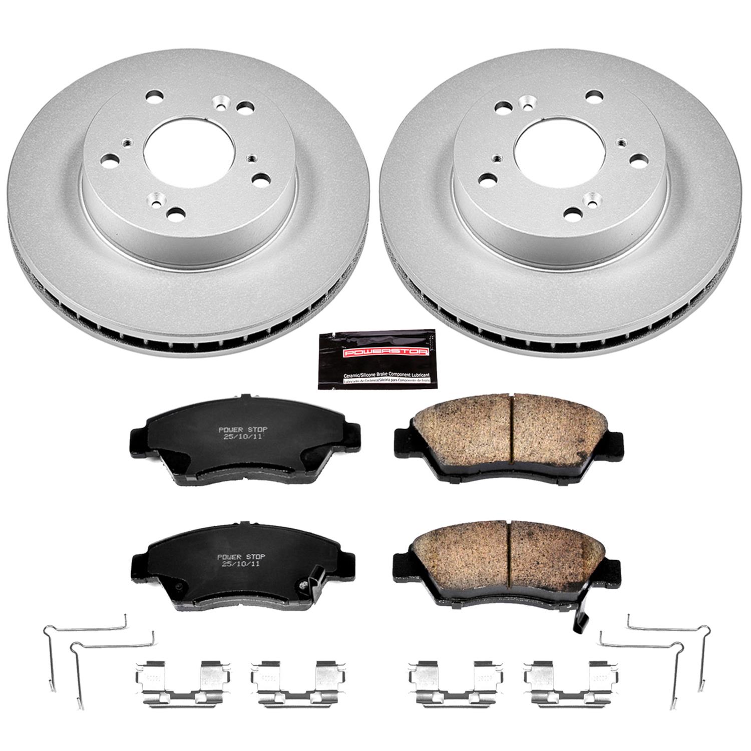 Power Stop 13-15 Acura ILX Front & Rear Z17 Evolution Geomet Coated Brake Kit (1x psbCRK6317, 1x psbCRK1243) thumbnail 5