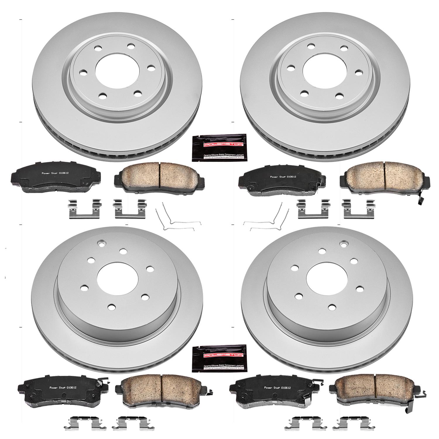 Power Stop 11-13 Infiniti QX56 Front & Rear Z17 Evolution Geomet Coated Brake Kit (1x psbCRK6323, 1x psbCRK6321) thumbnail 4