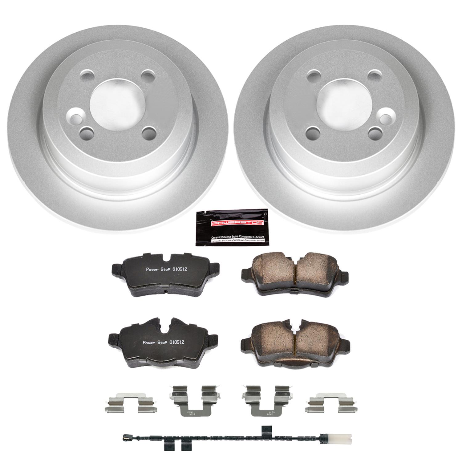 Power Stop 2011 Mini Cooper Front & Rear Z23 Coated Brake Kit (1x psbCRK6331, 1x psbCRK8842) thumbnail 4