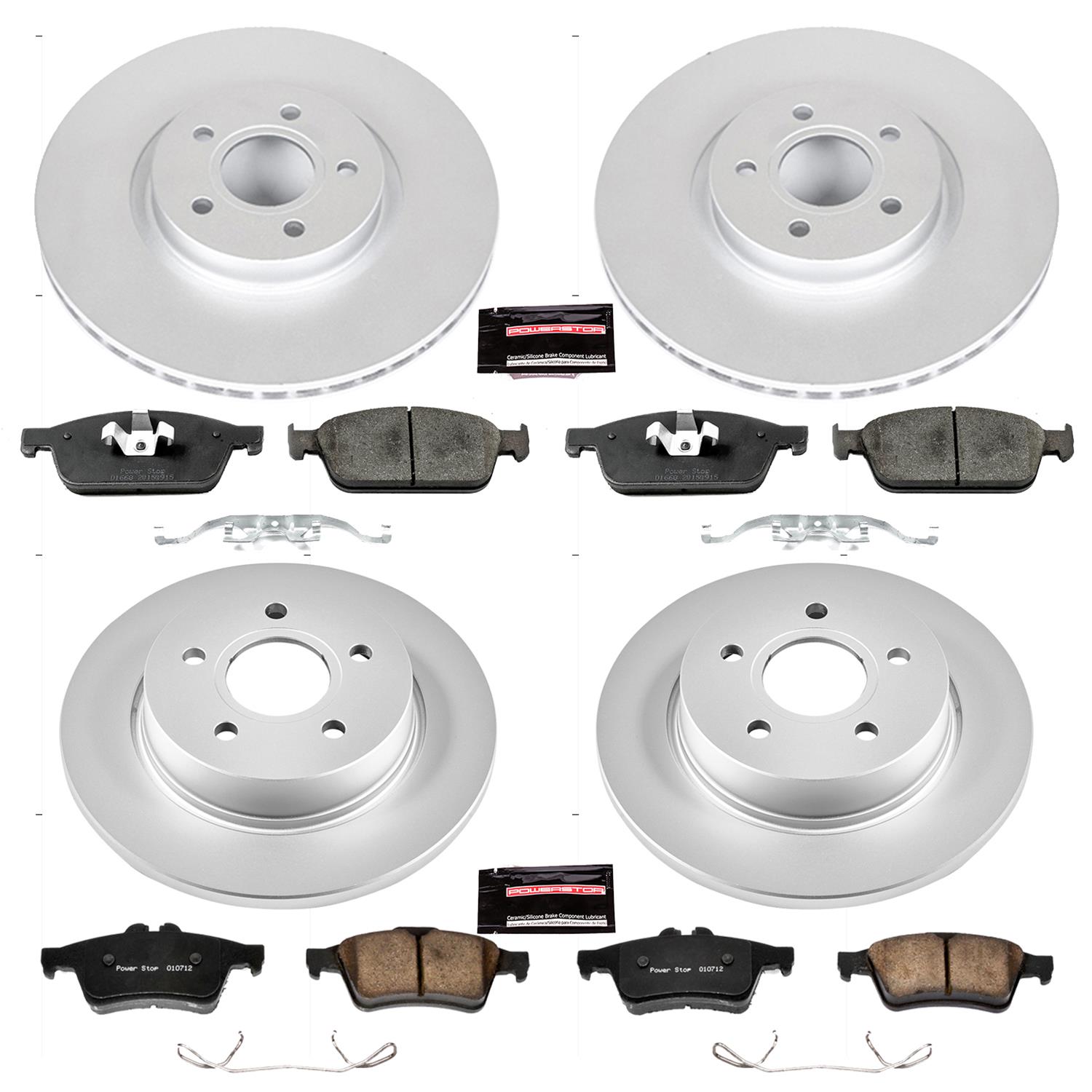 Power Stop 13-14 Ford Focus Front & Rear Z23 Evolution Sport Coated Brake Kit (1x psbCRK5975, 1x psbCRK6479) thumbnail 4