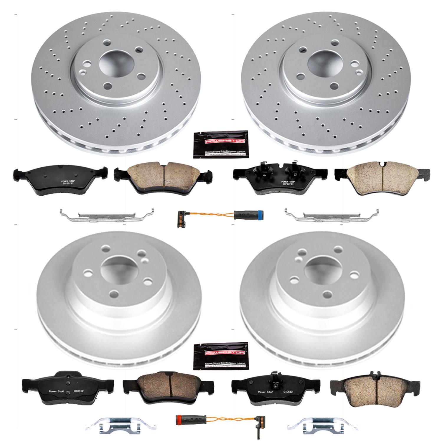 PowerStop CRK6358 PowerStop Z23 Evolution Sport GEOMET Coated