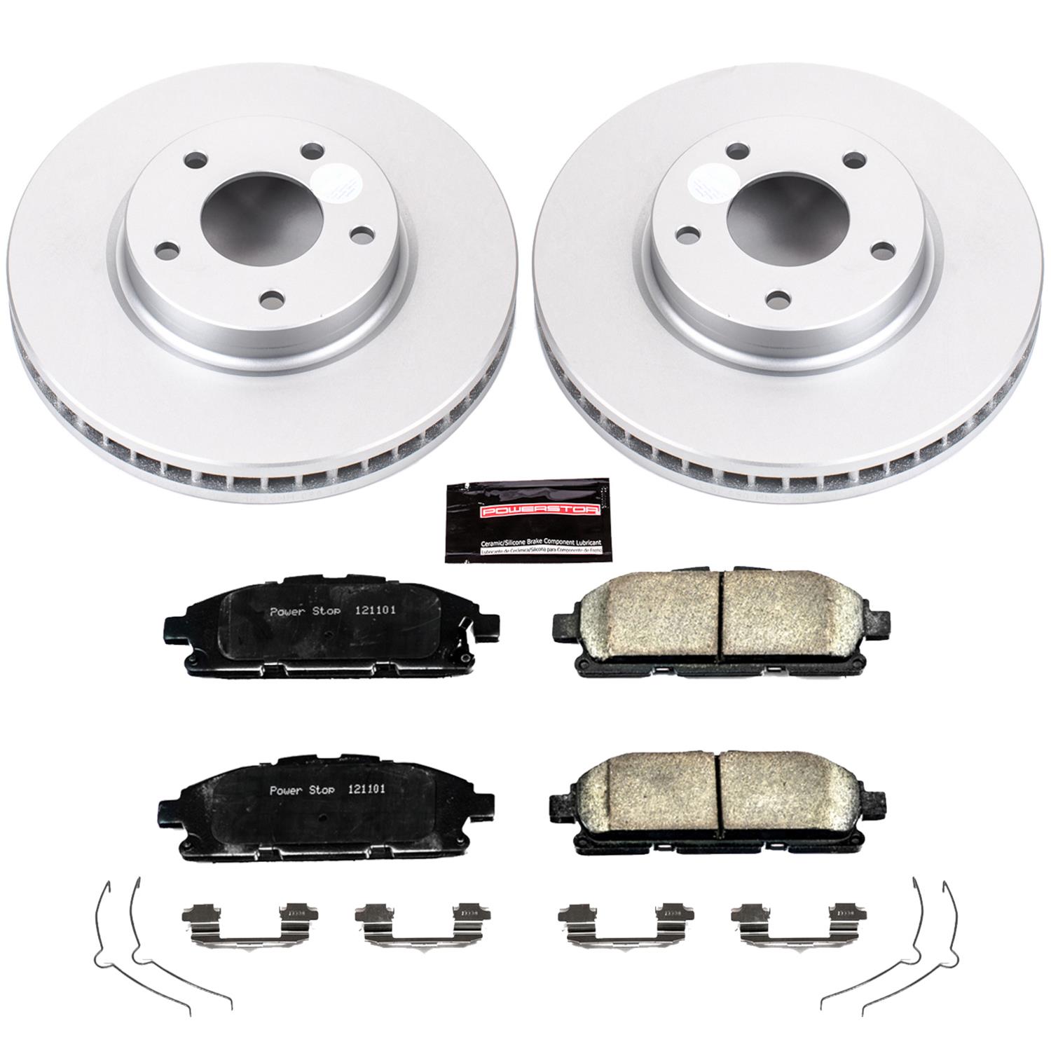 Power Stop 11-17 Nissan Quest Front & Rear Z17 Evolution Geomet Coated Brake Kit (1x psbCRK6360, 1x psbCRK2427) thumbnail 6