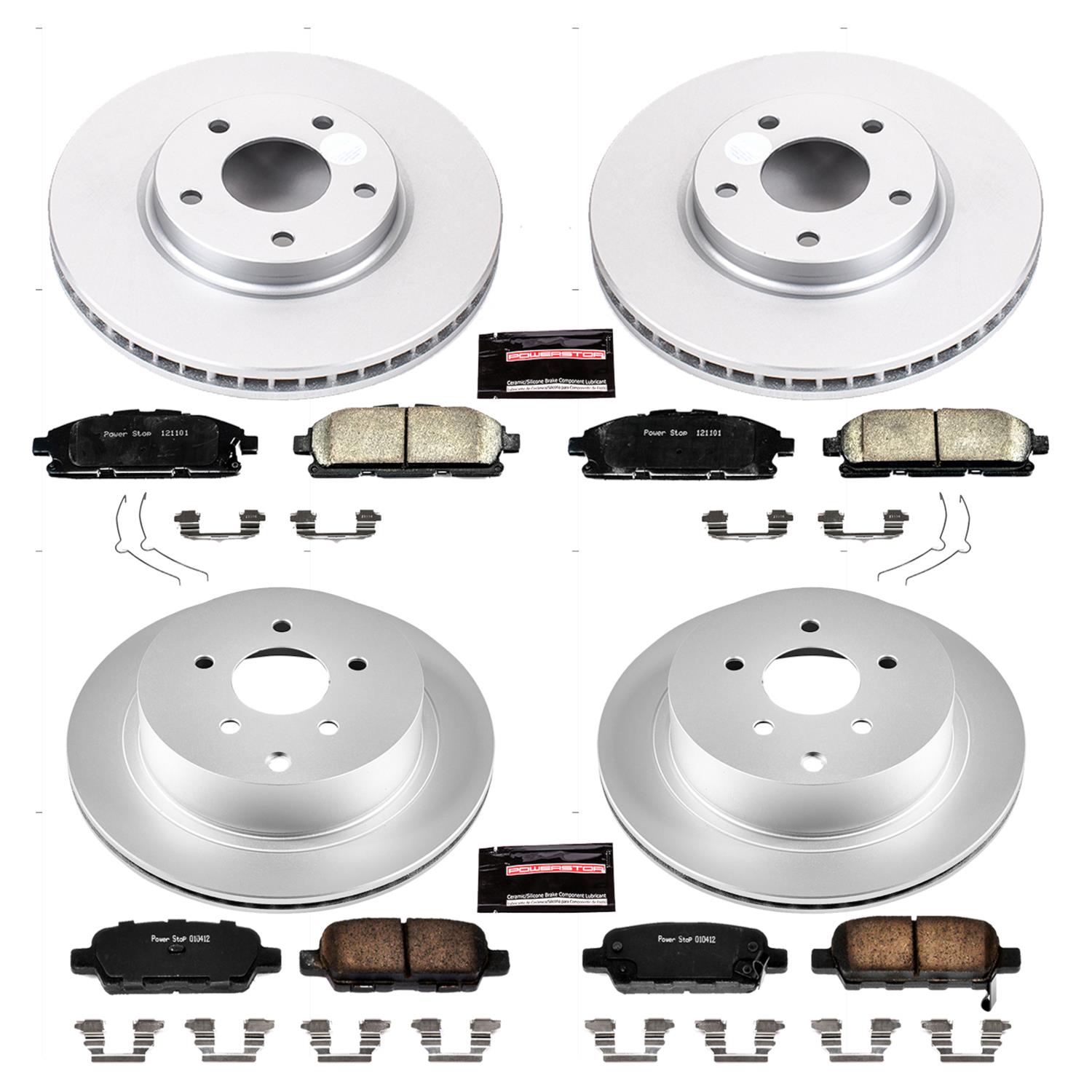 Power Stop 11-17 Nissan Quest Front & Rear Z17 Evolution Geomet Coated Brake Kit (1x psbCRK6360, 1x psbCRK2427) thumbnail 4