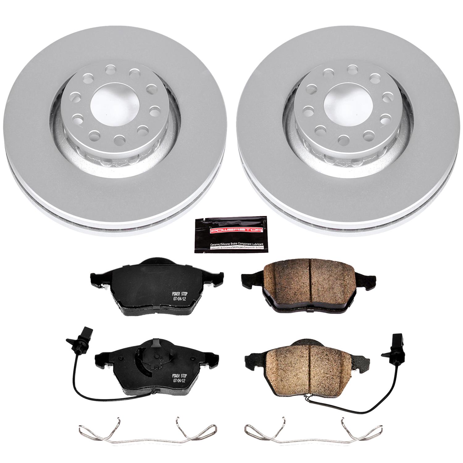 Power Stop 99-04 Audi A6 Quattro Front & Rear Z23 Evolution Sport Coated Brake Kit (1x psbCRK4845, 1x psbCRK636) thumbnail 2