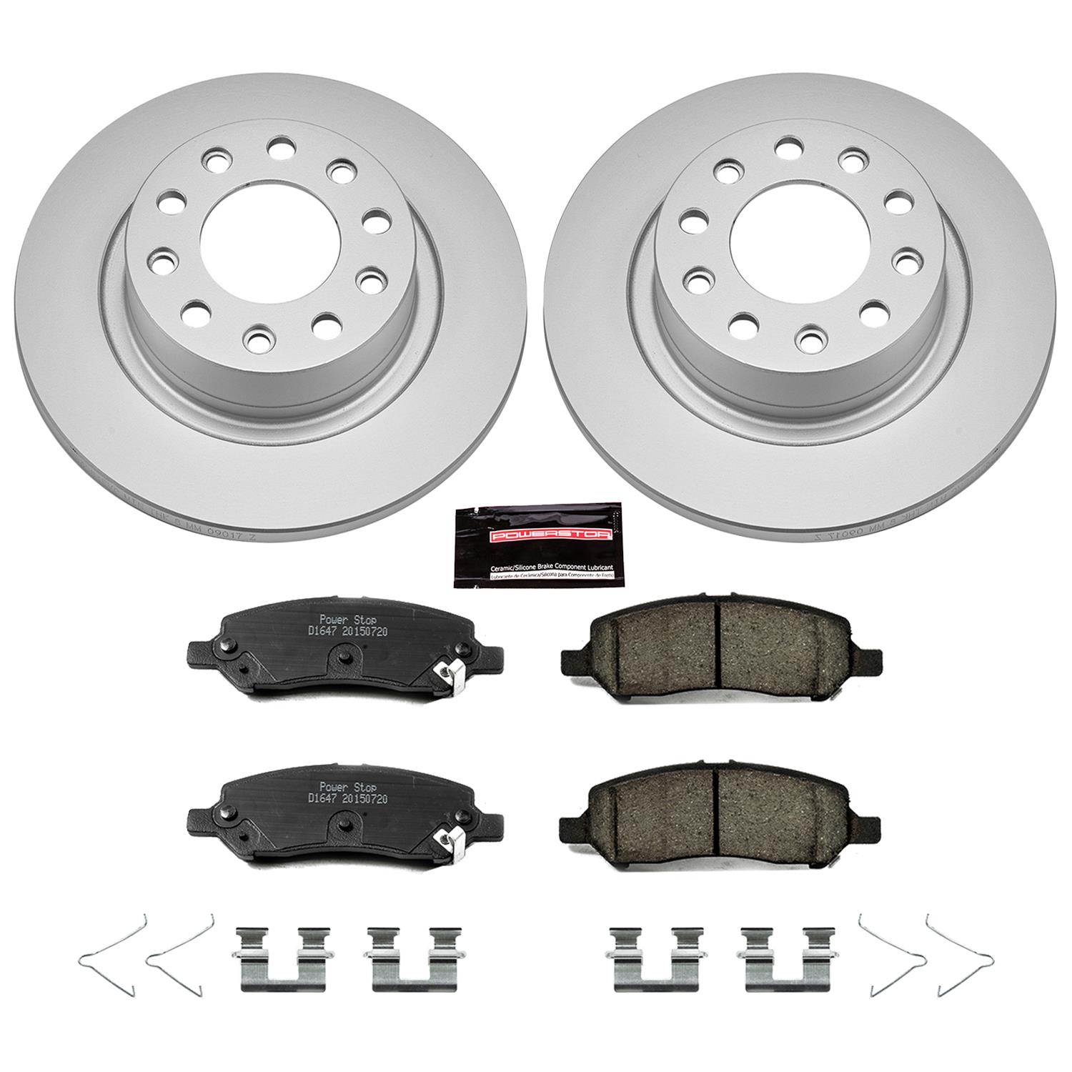 Power Stop 13-16 Dodge Dart Front & Rear Z17 Evolution Geomet Coated Brake Kit (1x psbCRK6371, 1x psbCRK6372) thumbnail 5