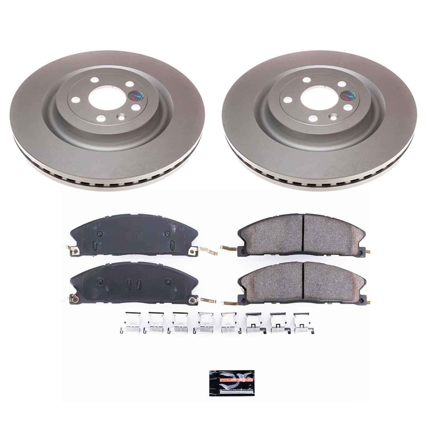 Power Stop 13-18 Lincoln MKT Front & Rear Z17 Evolution Geomet Coated Brake Kit (1x psbCRK6374, 1x psbCRK6819) thumbnail 8