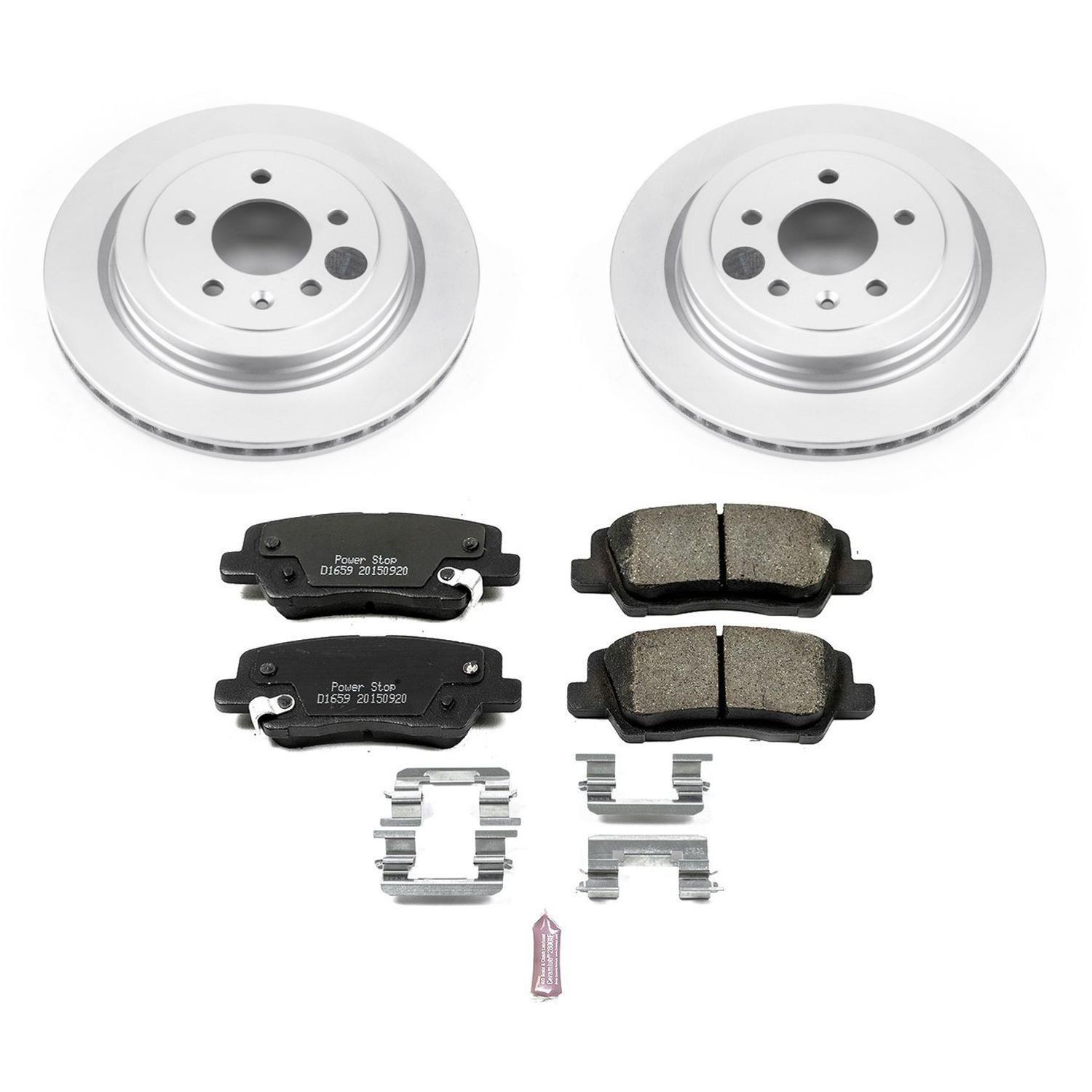 Power Stop 13-15 Cadillac ATS Front & Rear Z17 Evolution Geomet Coated Brake Kit (1x psbCRK6385, 1x psbCRK6389) thumbnail 7